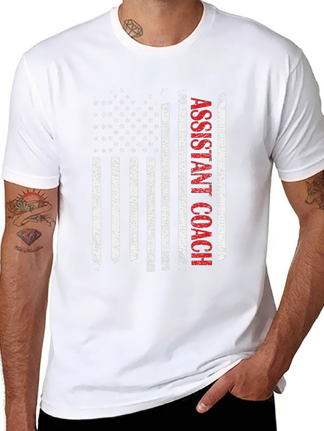 Assistant Coach USA Flag T-Shirt
