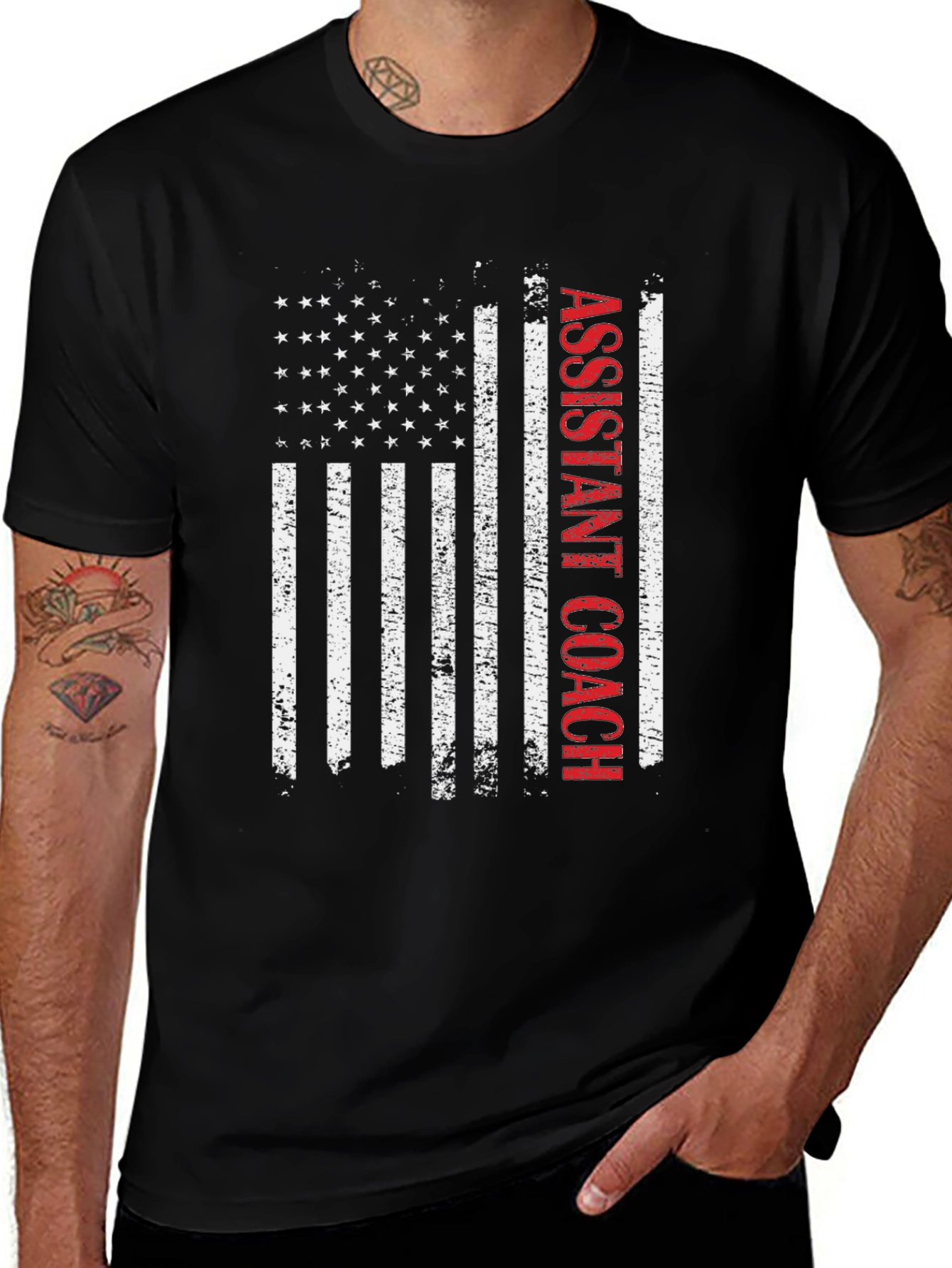 Assistant Coach USA Flag T-Shirt