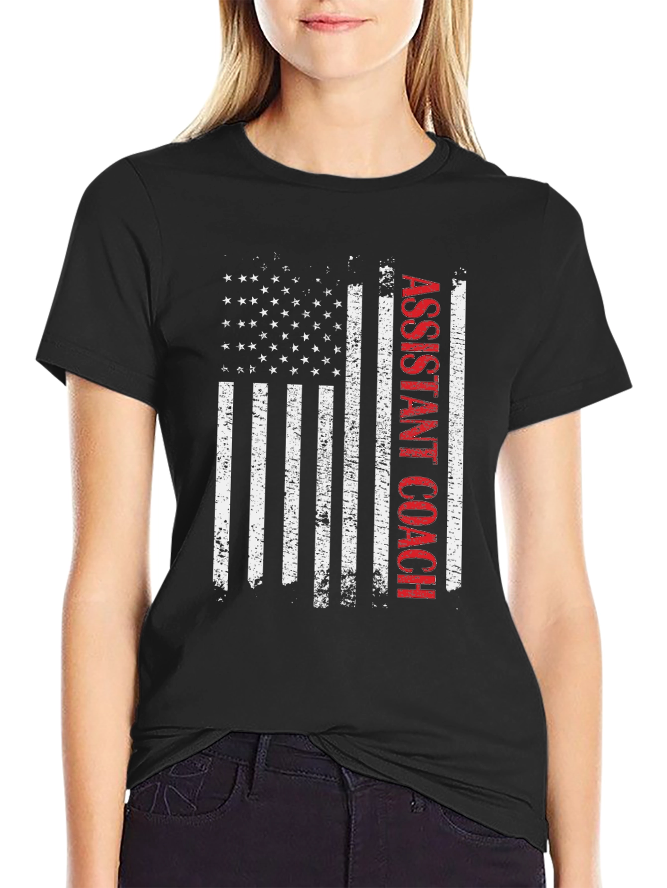 Assistant Coach USA Flag T-Shirt
