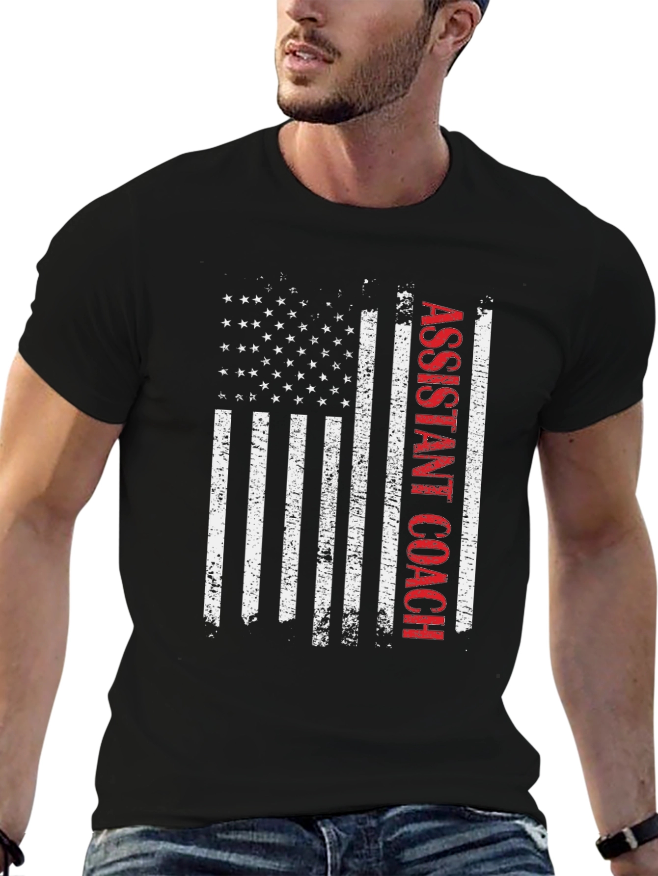Assistant Coach USA Flag T-Shirt