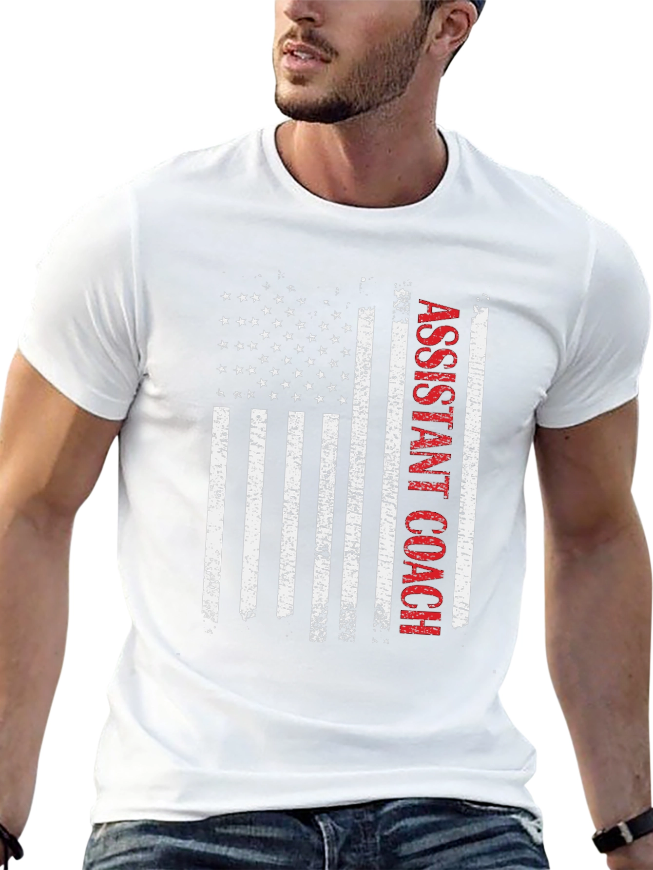 Assistant Coach USA Flag T-Shirt