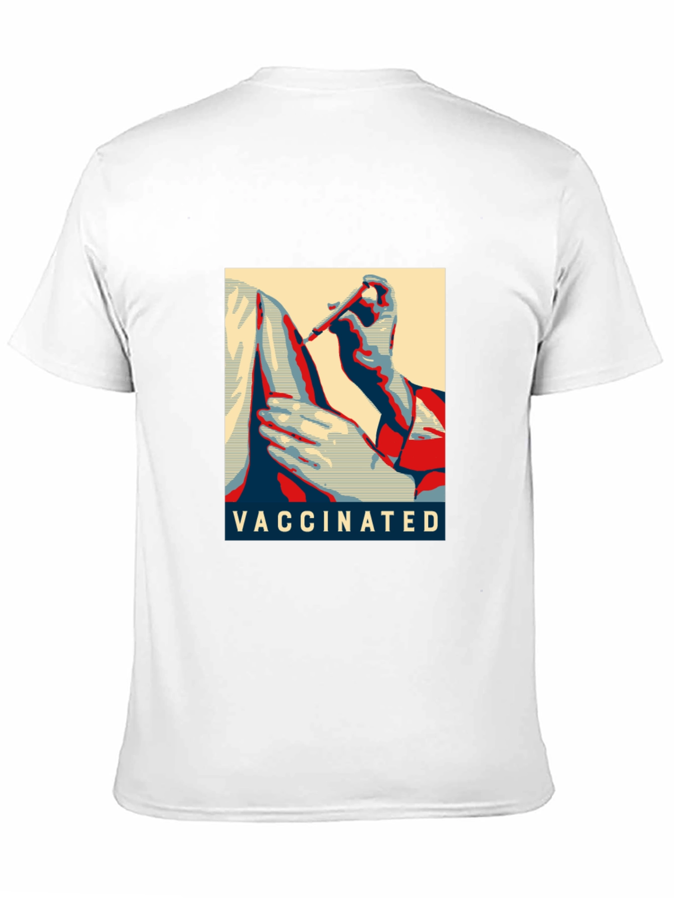 Vaccinated Graphic T-Shirt - Black Cotton Blend