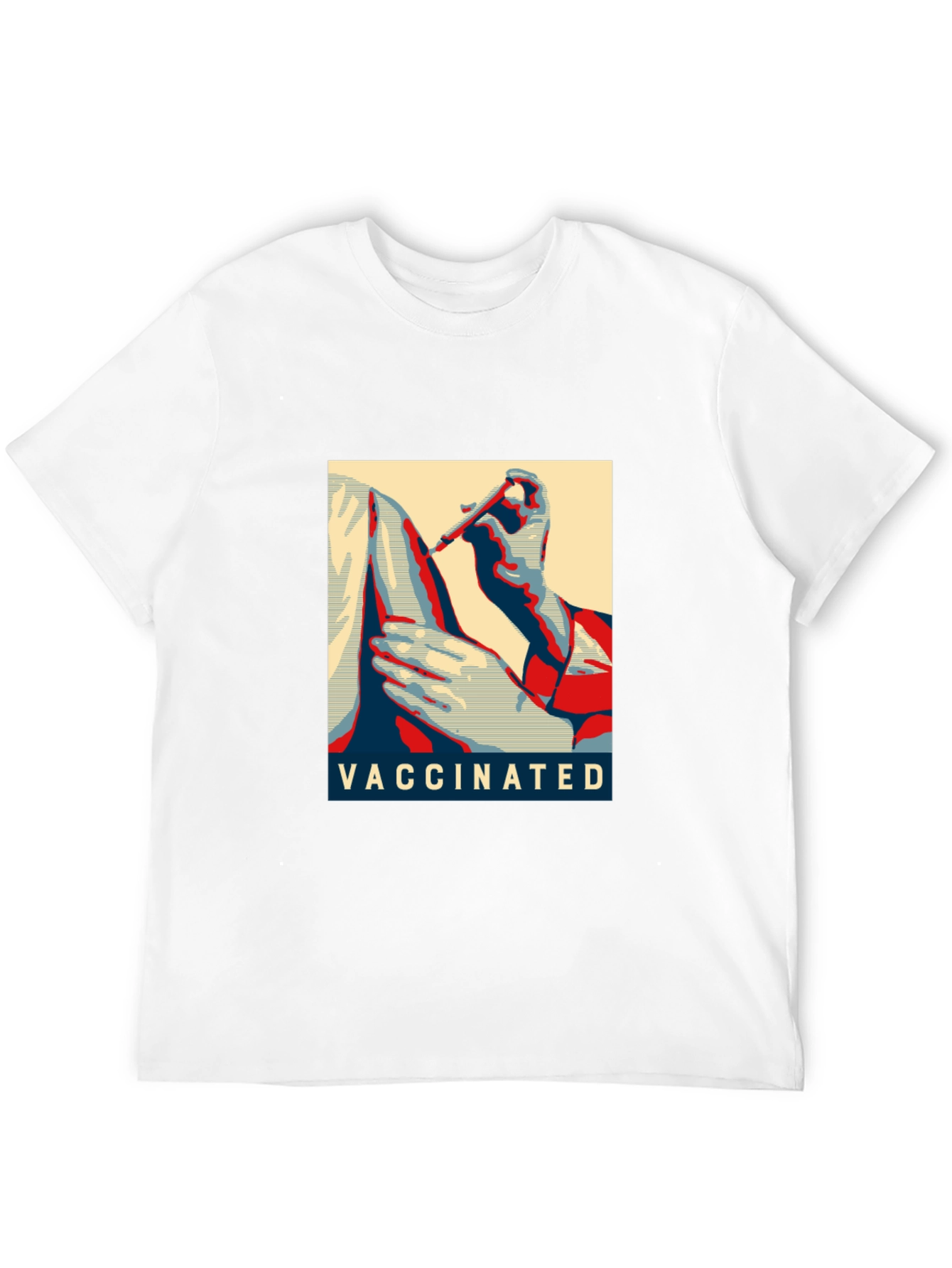 Vaccinated Graphic T-Shirt - Black Cotton Blend