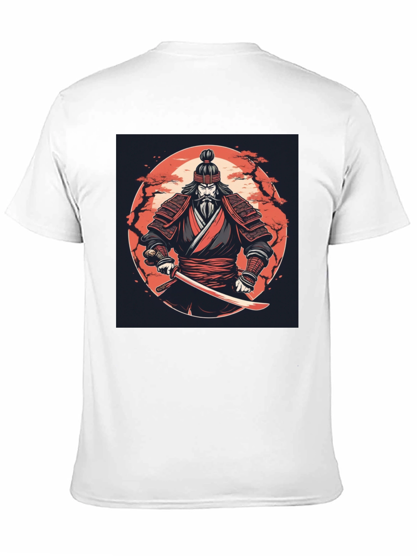 Samurai Warrior Graphic Tee - Black