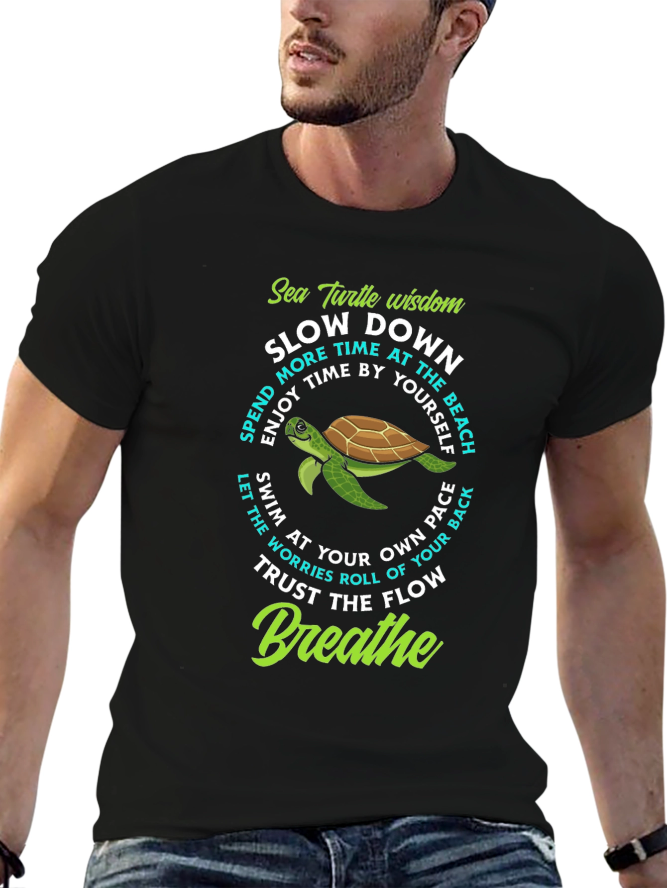 Sea Turtle Wisdom Graphic T-Shirt