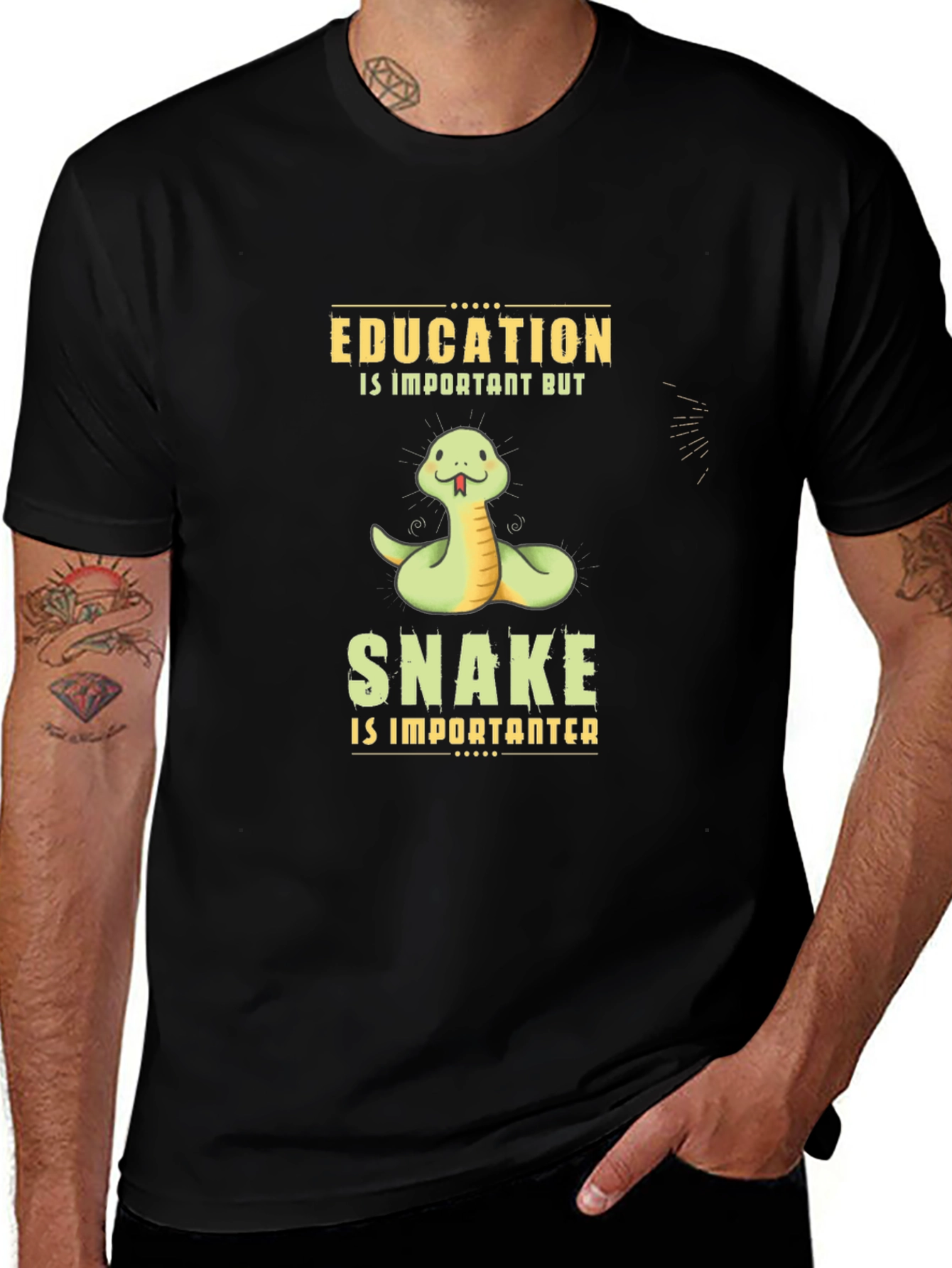 Education Important? Snake More So T-Shirt