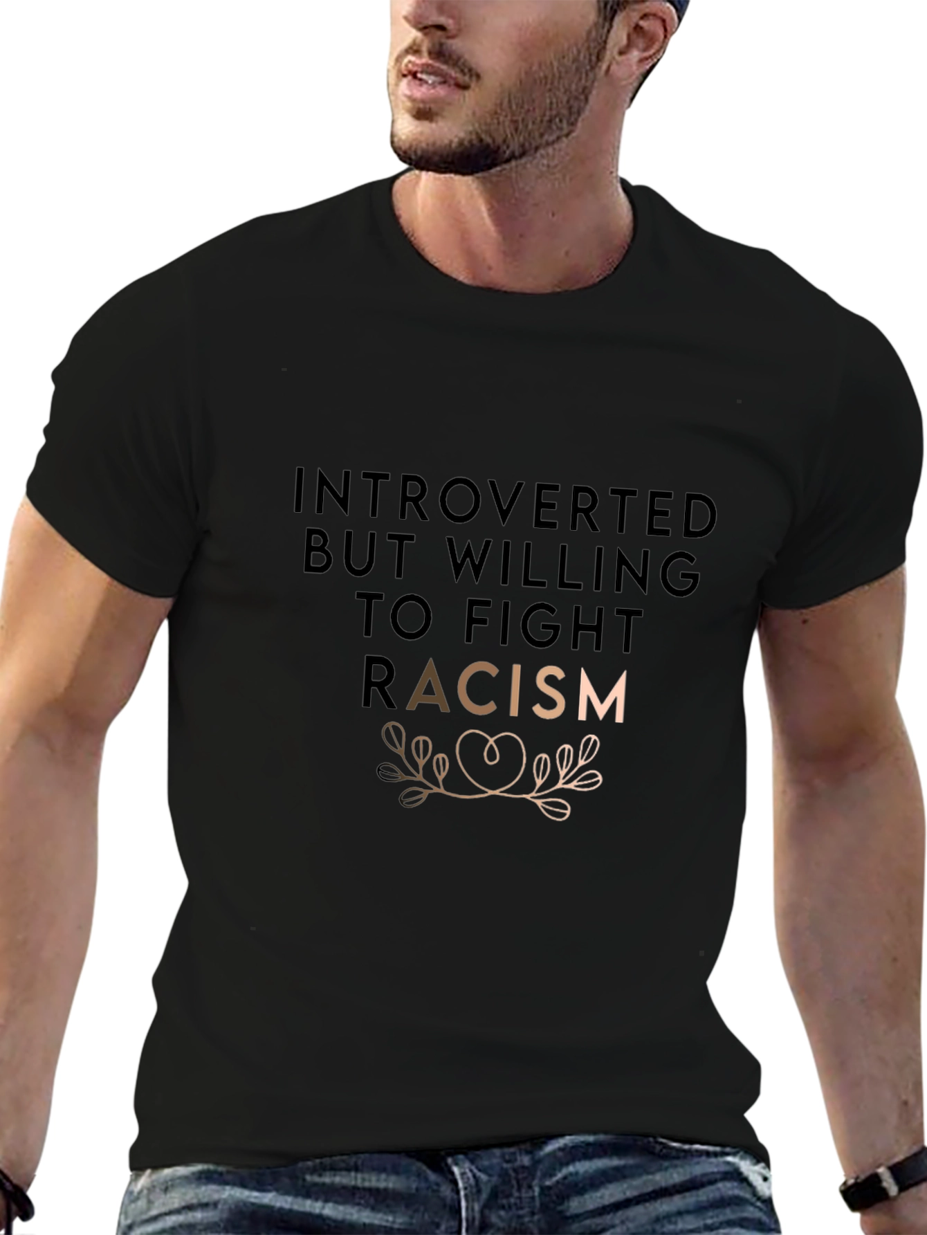 Introverted Fight Racism Graphic Tee - Unisex