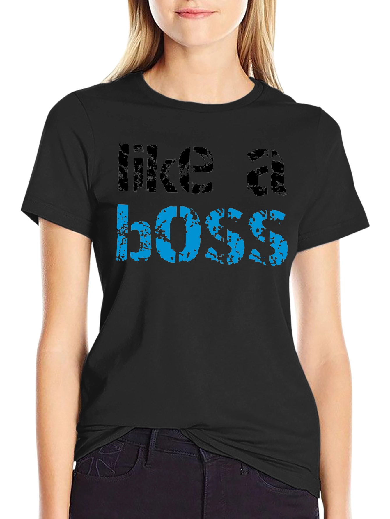Like a Boss Graphic Tee - Mens Black T-Shirt