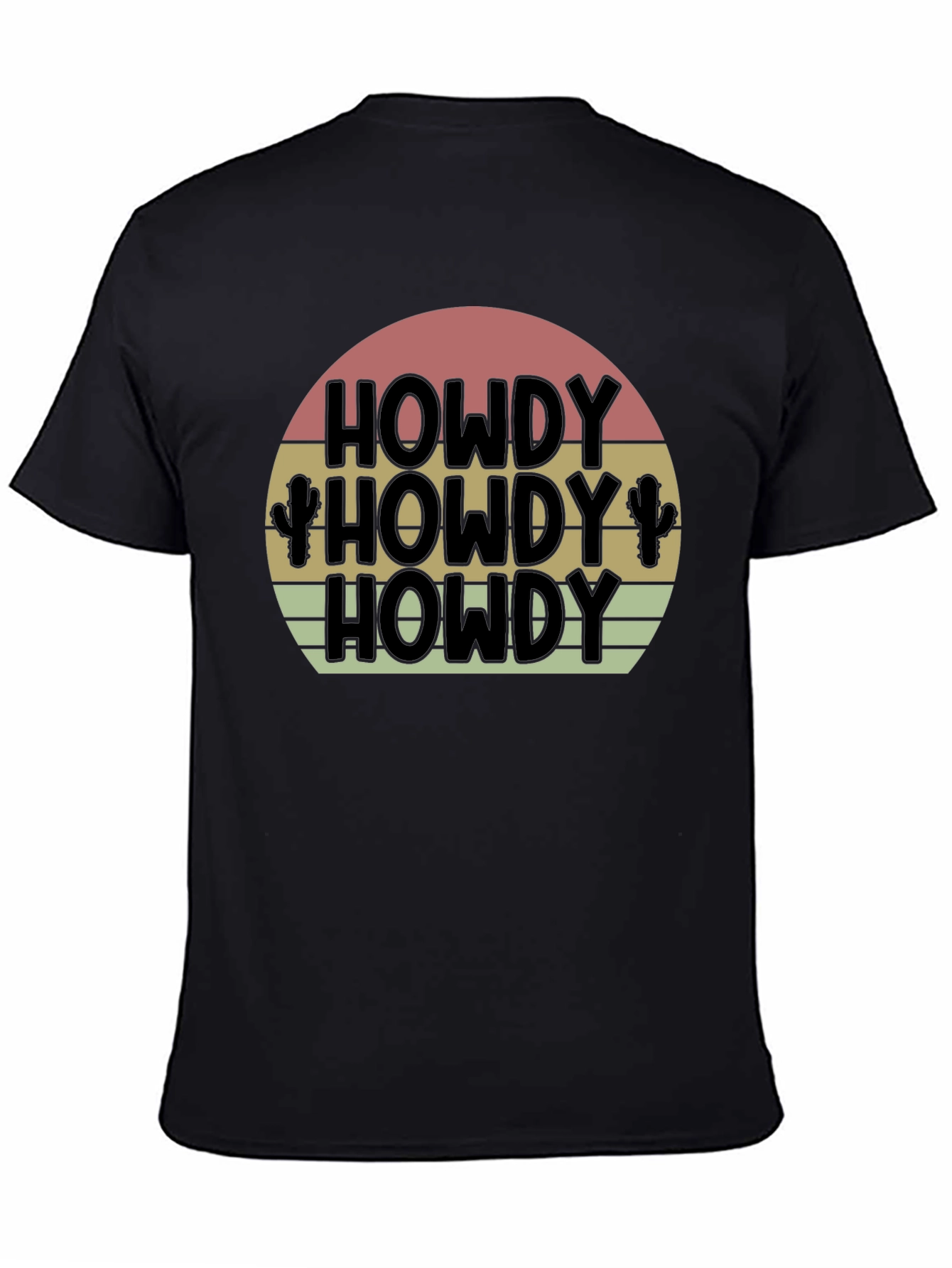 Howdy Cactus Graphic Tee - Western Style