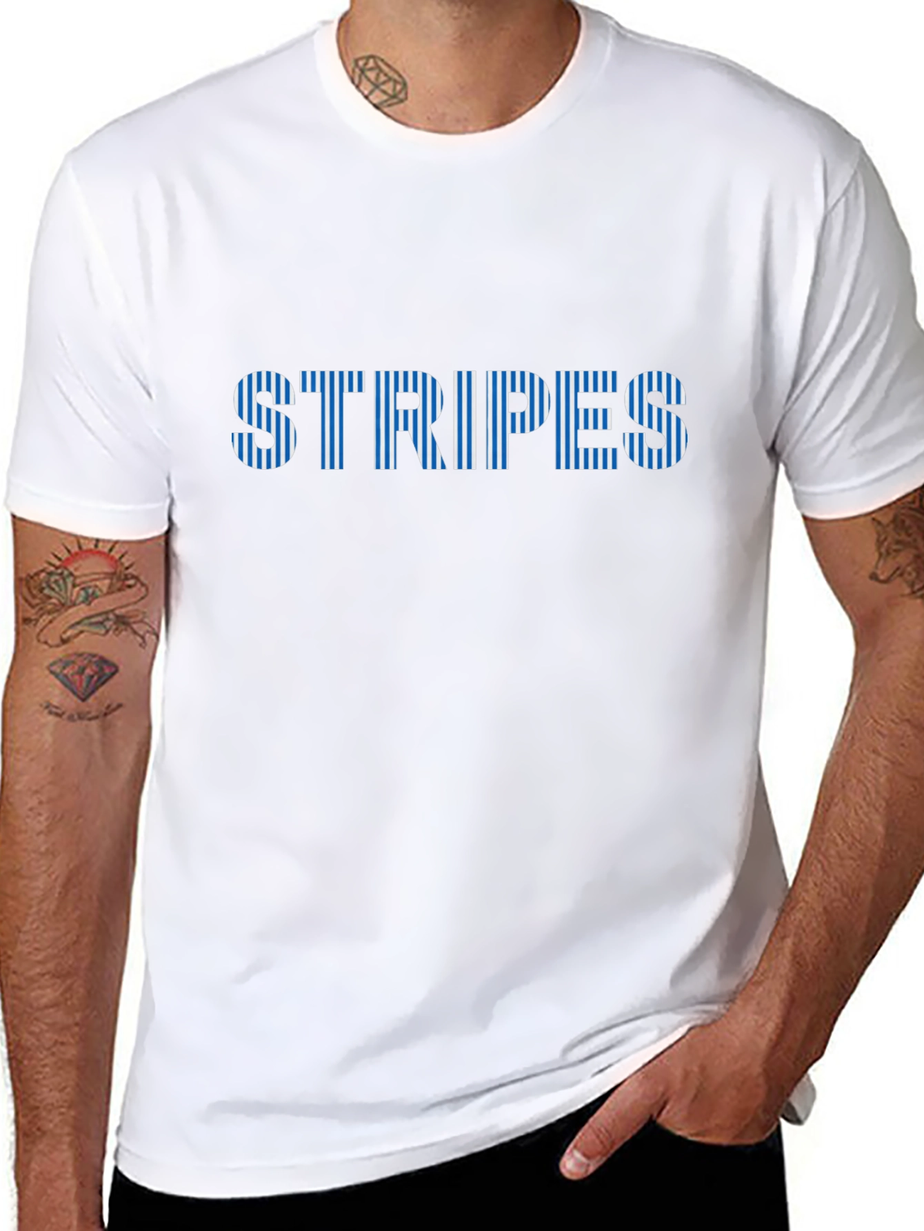 Stripes Graphic Tee - Casual Comfort