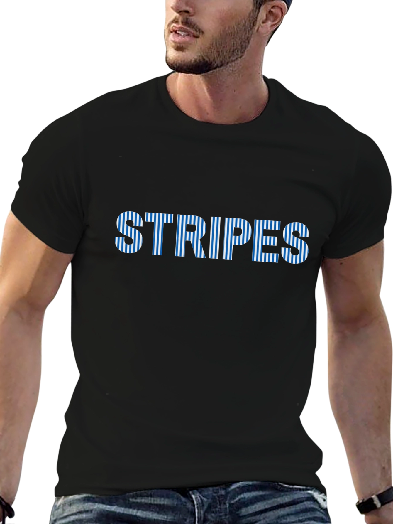 Stripes Graphic Tee - Casual Comfort