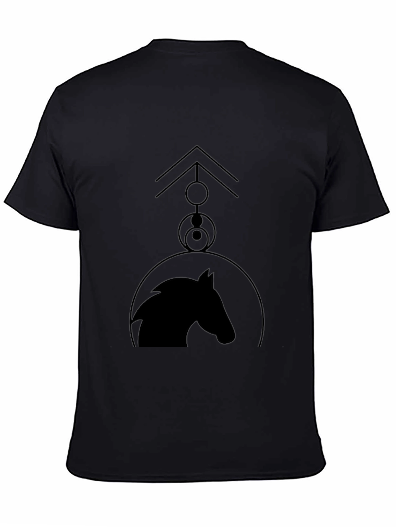 Abstract Horse Graphic Tee - Modern Casual Style