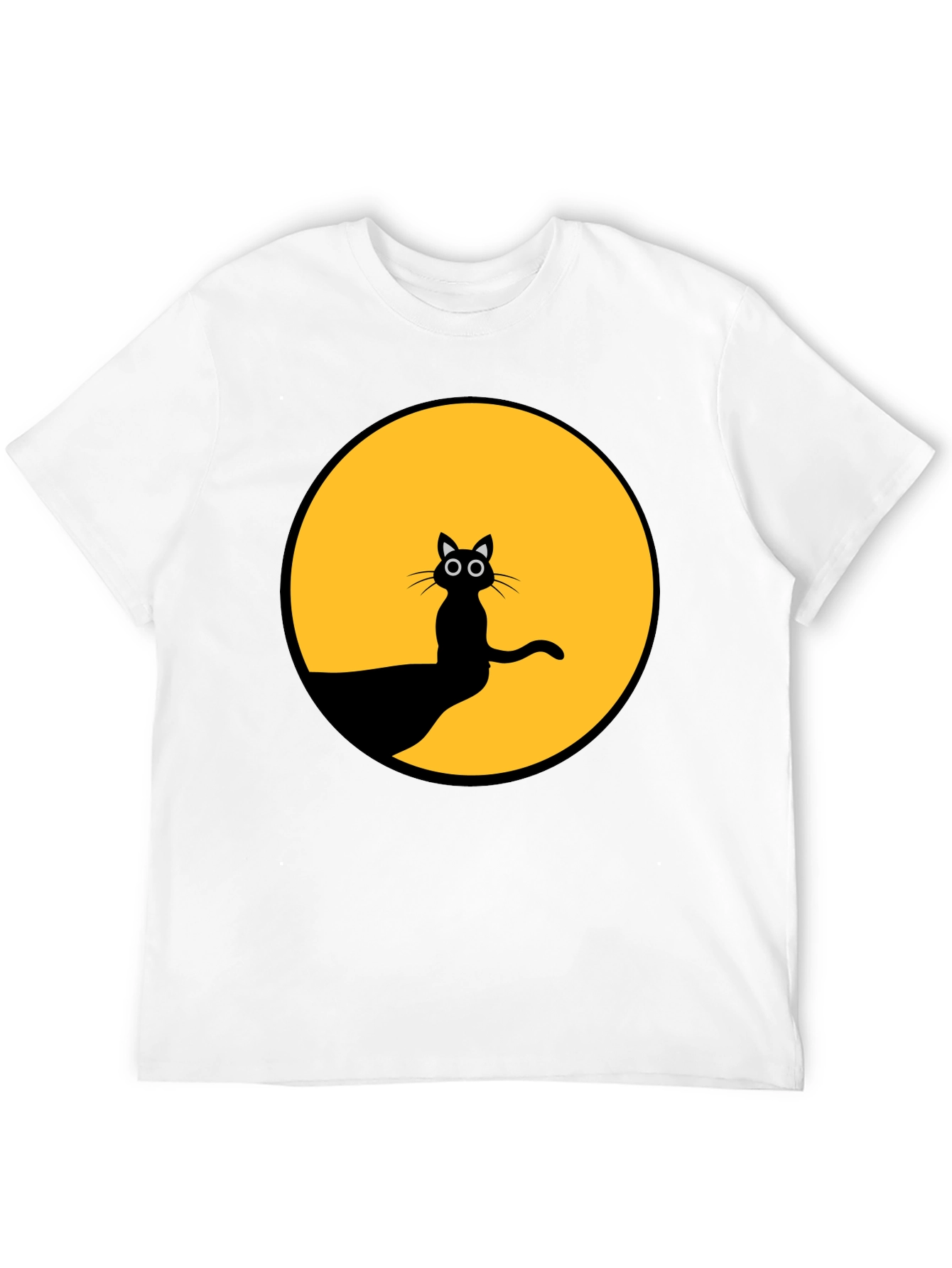 Black Cat Silhouette T-Shirt