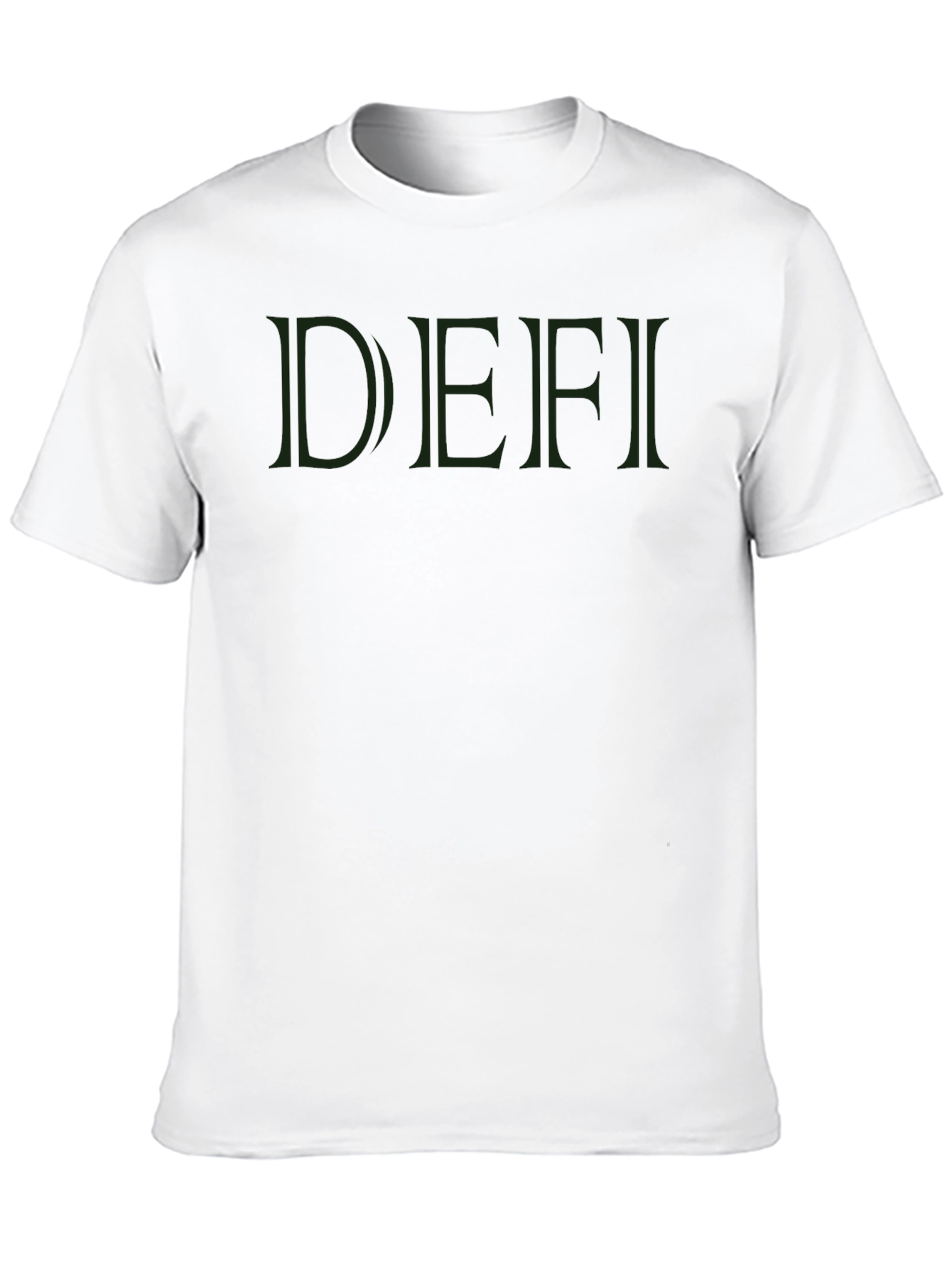 DEFI Graphic Tee - Stylish Black Cotton T-Shirt