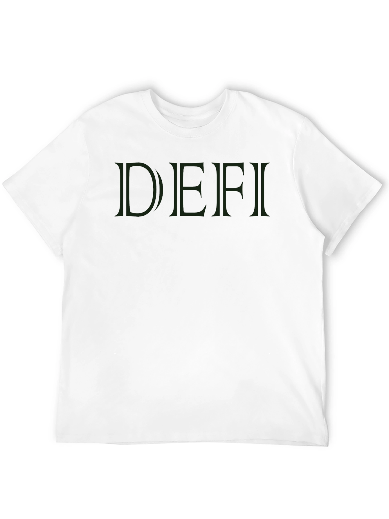 DEFI Graphic Tee - Stylish Black Cotton T-Shirt