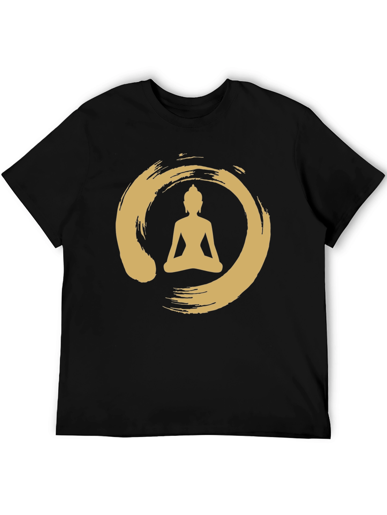 Enso Zen Circle Buddha T-Shirt - Black