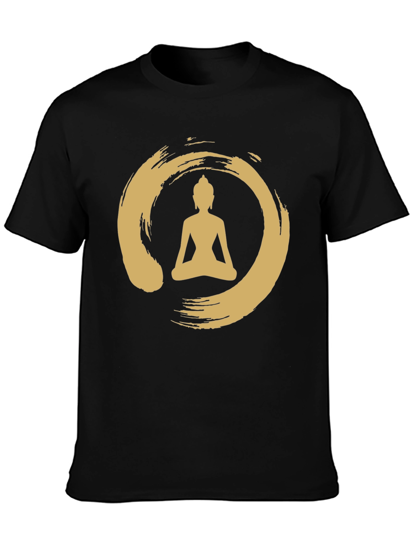 Enso Zen Circle Buddha T-Shirt - Black