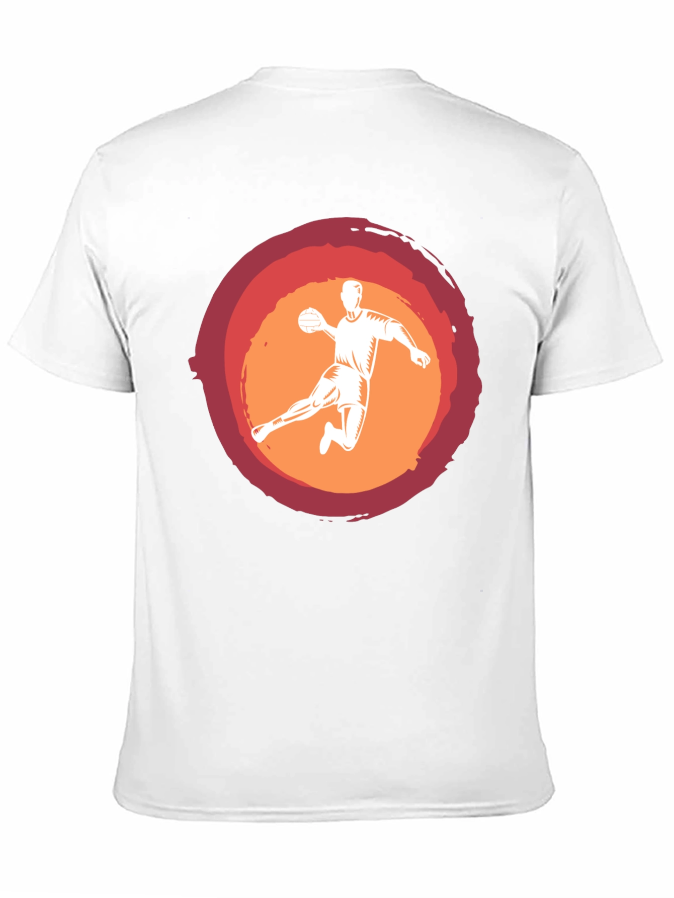Handball Player Graphic Tee - Black