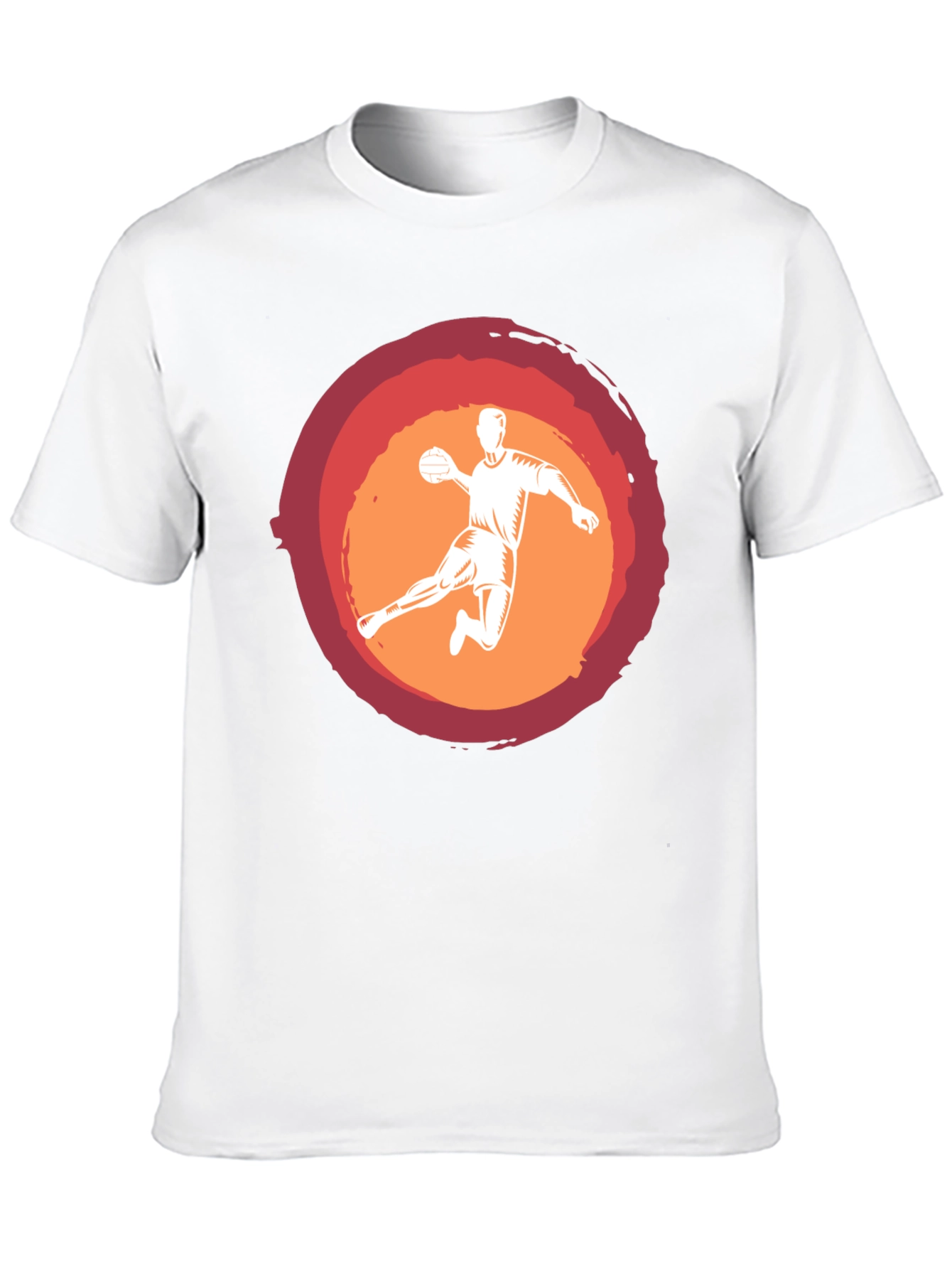 Handball Player Graphic Tee - Black