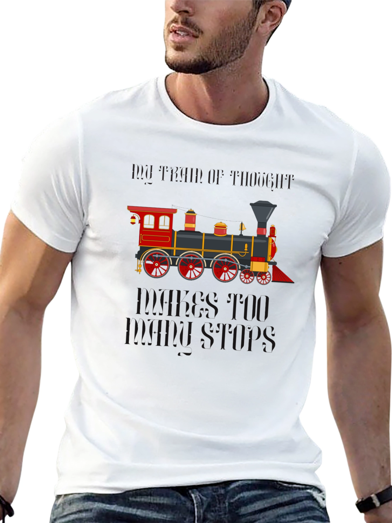 Train of Thought Graphic T-Shirt