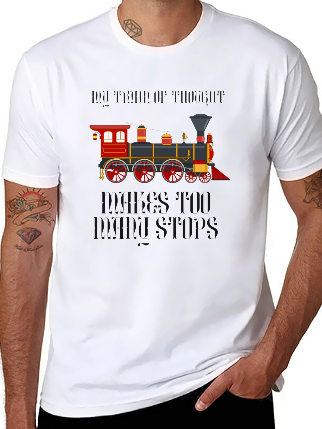 Train of Thought Graphic T-Shirt
