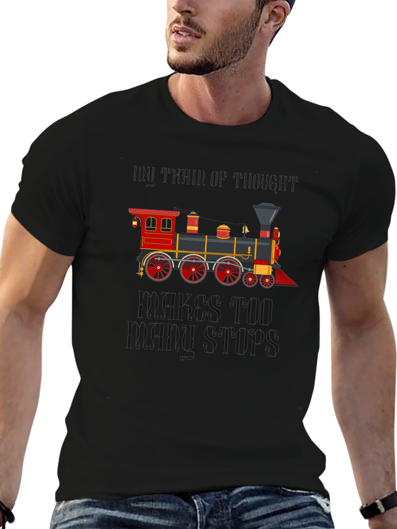 Train of Thought Graphic T-Shirt