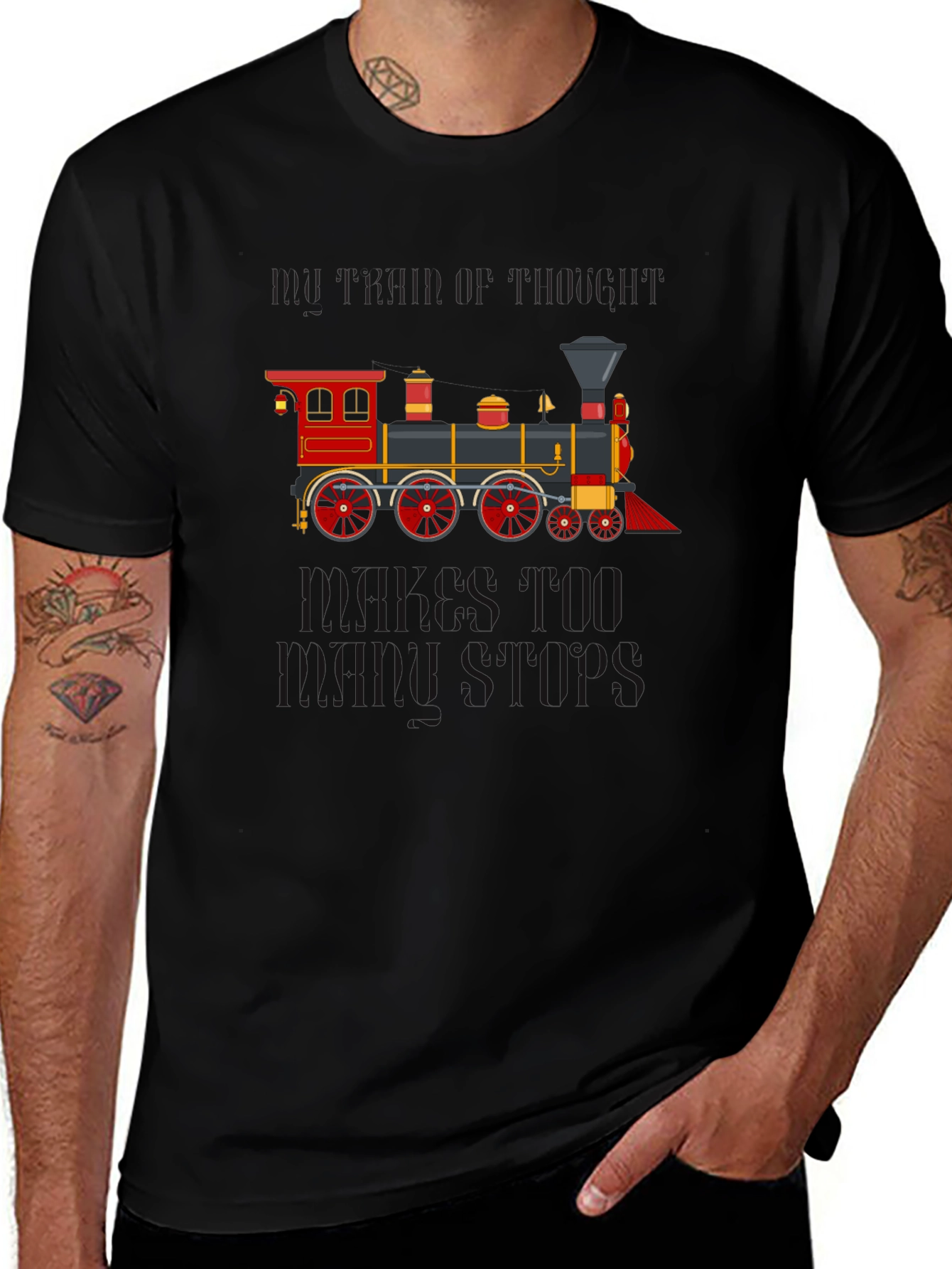 Train of Thought Graphic T-Shirt