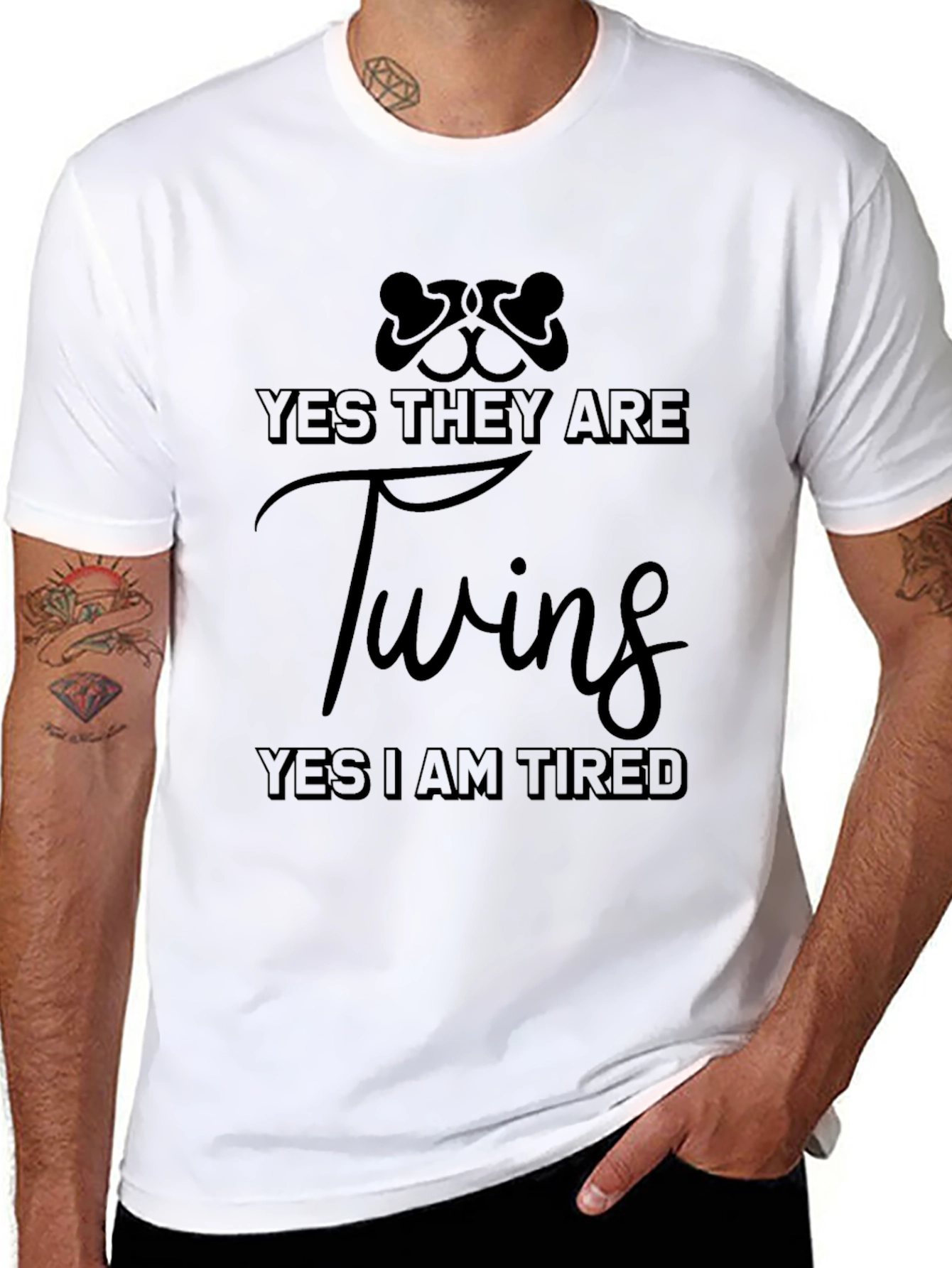 Yes They Are Twins - Funny Parent T-Shirt