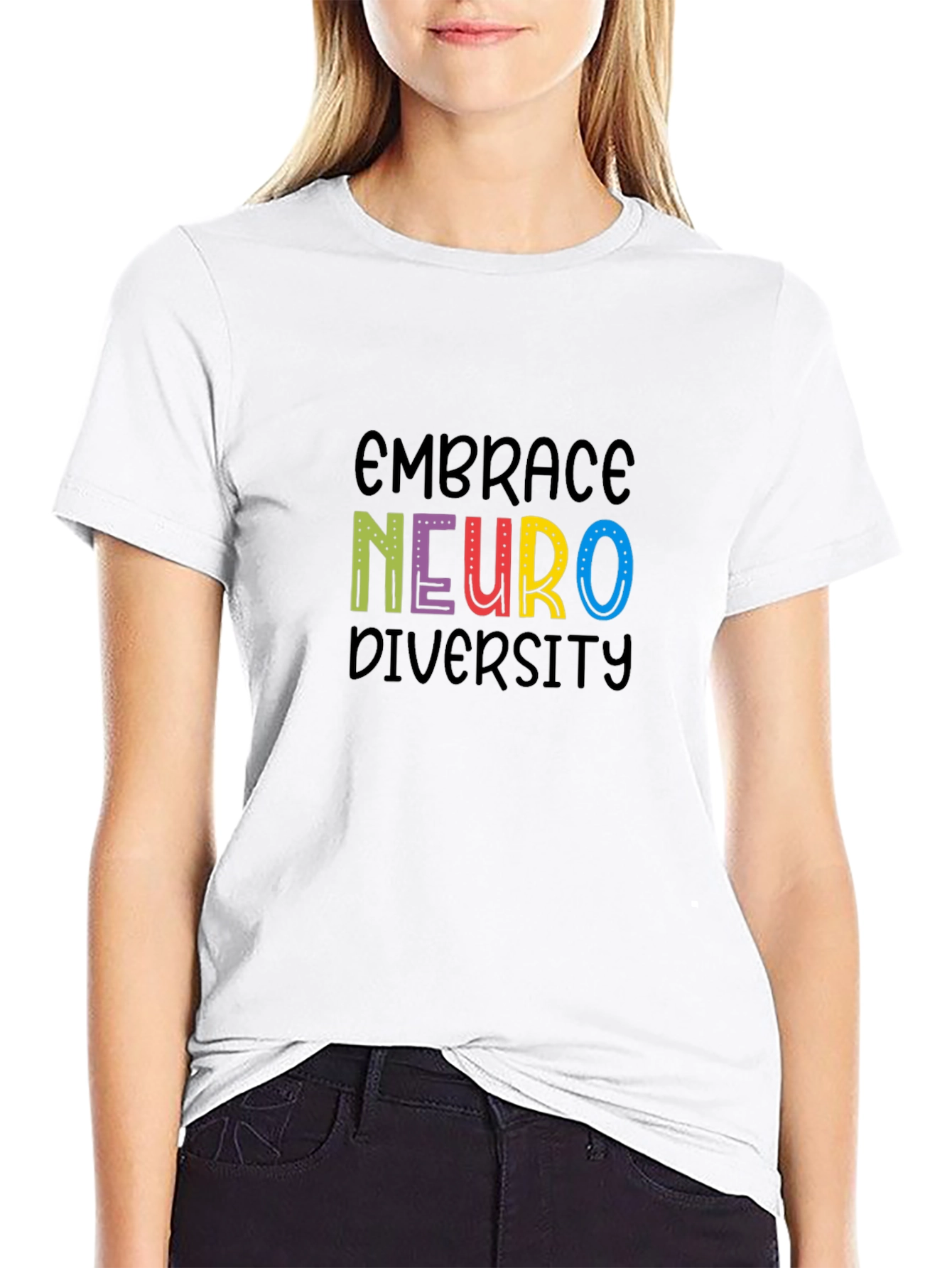 Embrace Neuro Diversity Black T-Shirt