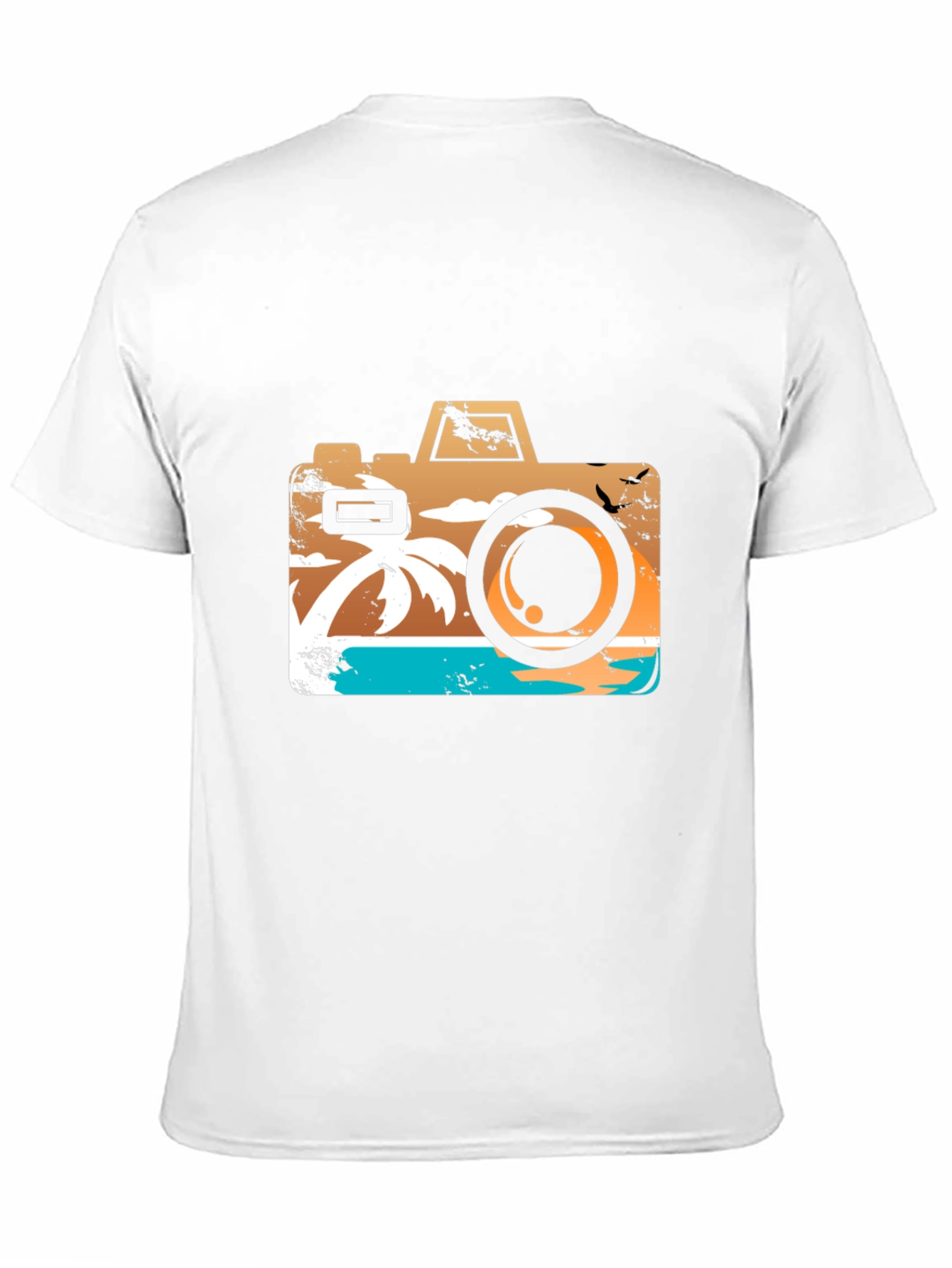 Tropical Camera Graphic T-Shirt - Summer Vibes!