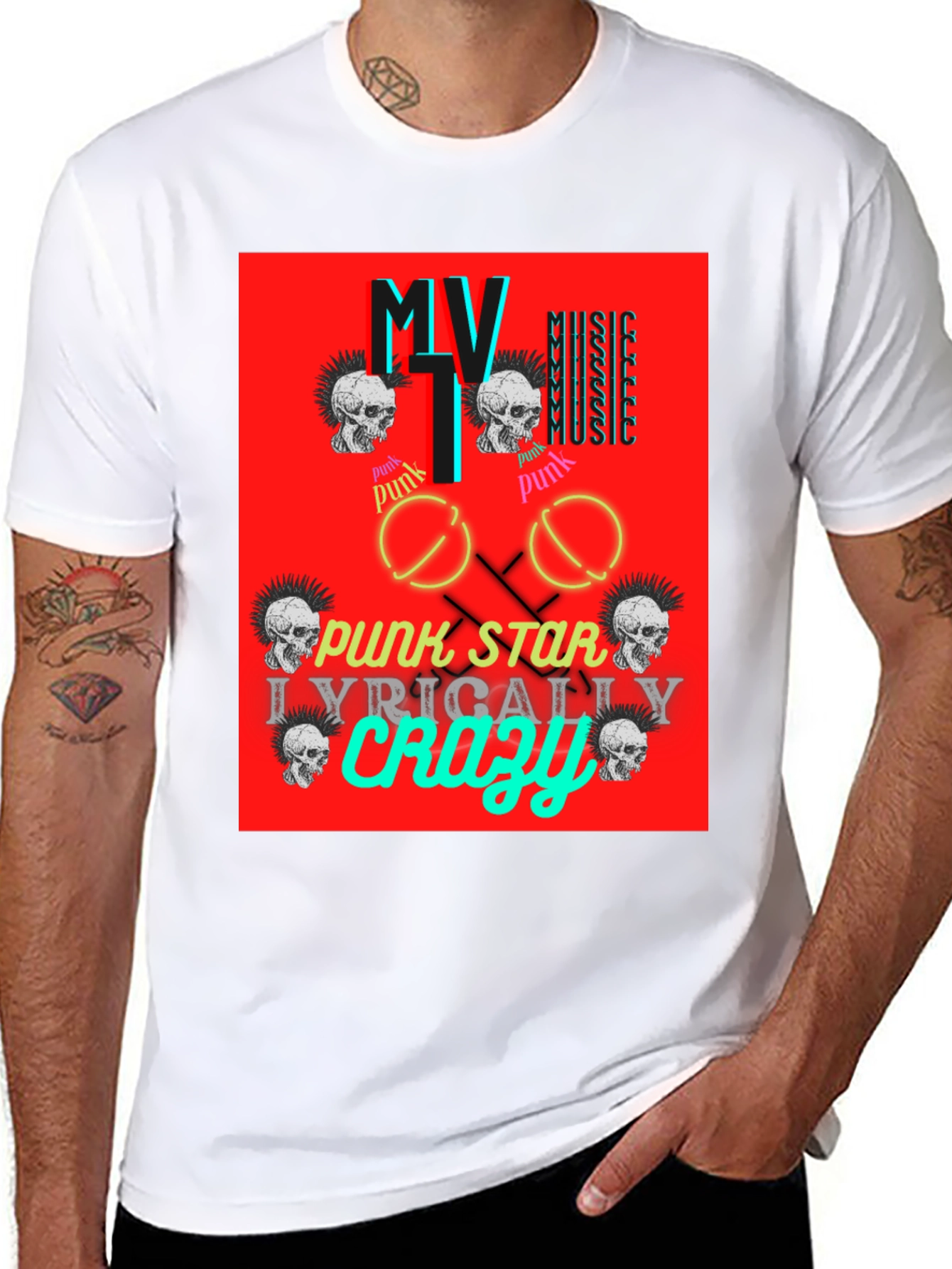 Punk Rock Skull T-Shirt