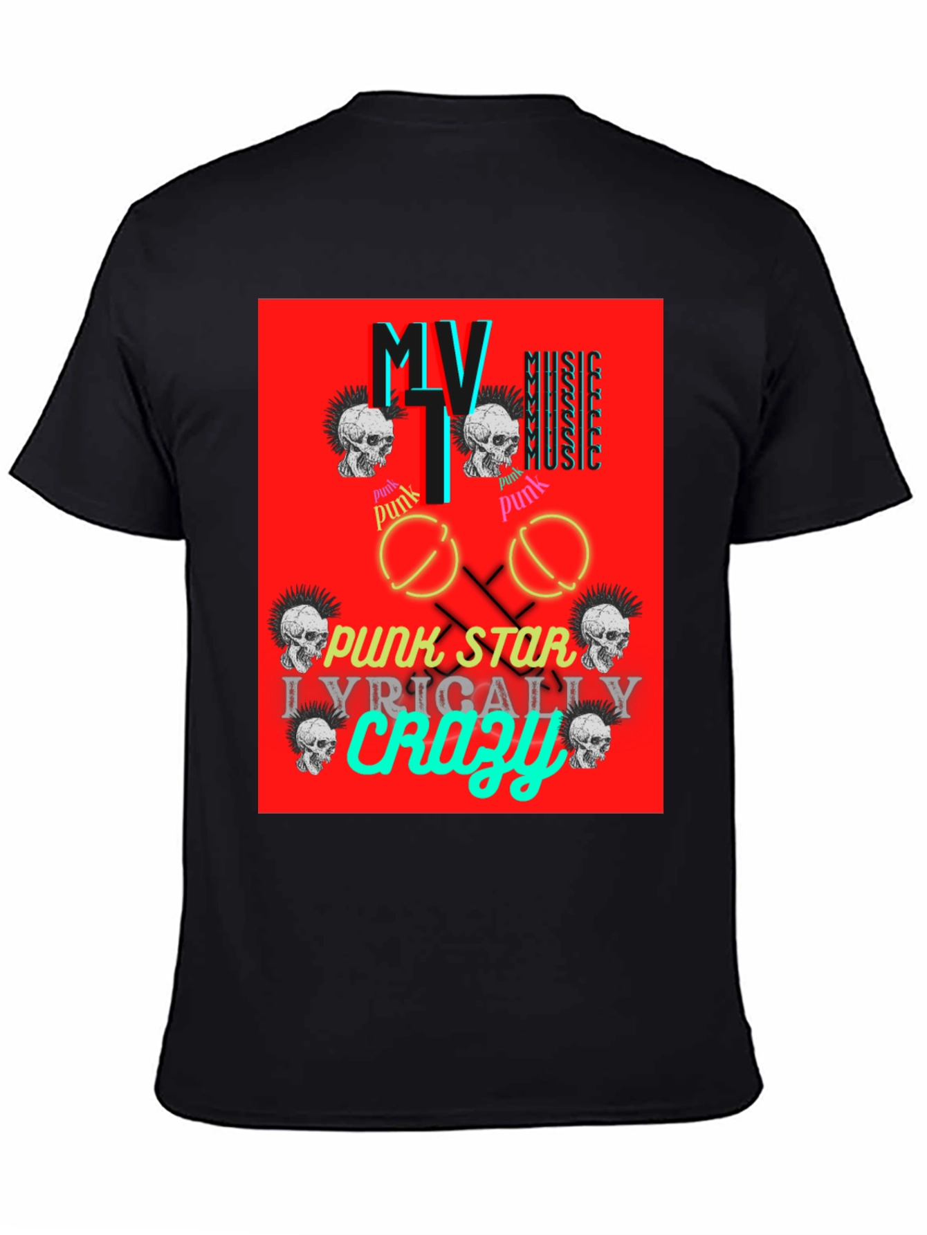 Punk Rock Skull T-Shirt