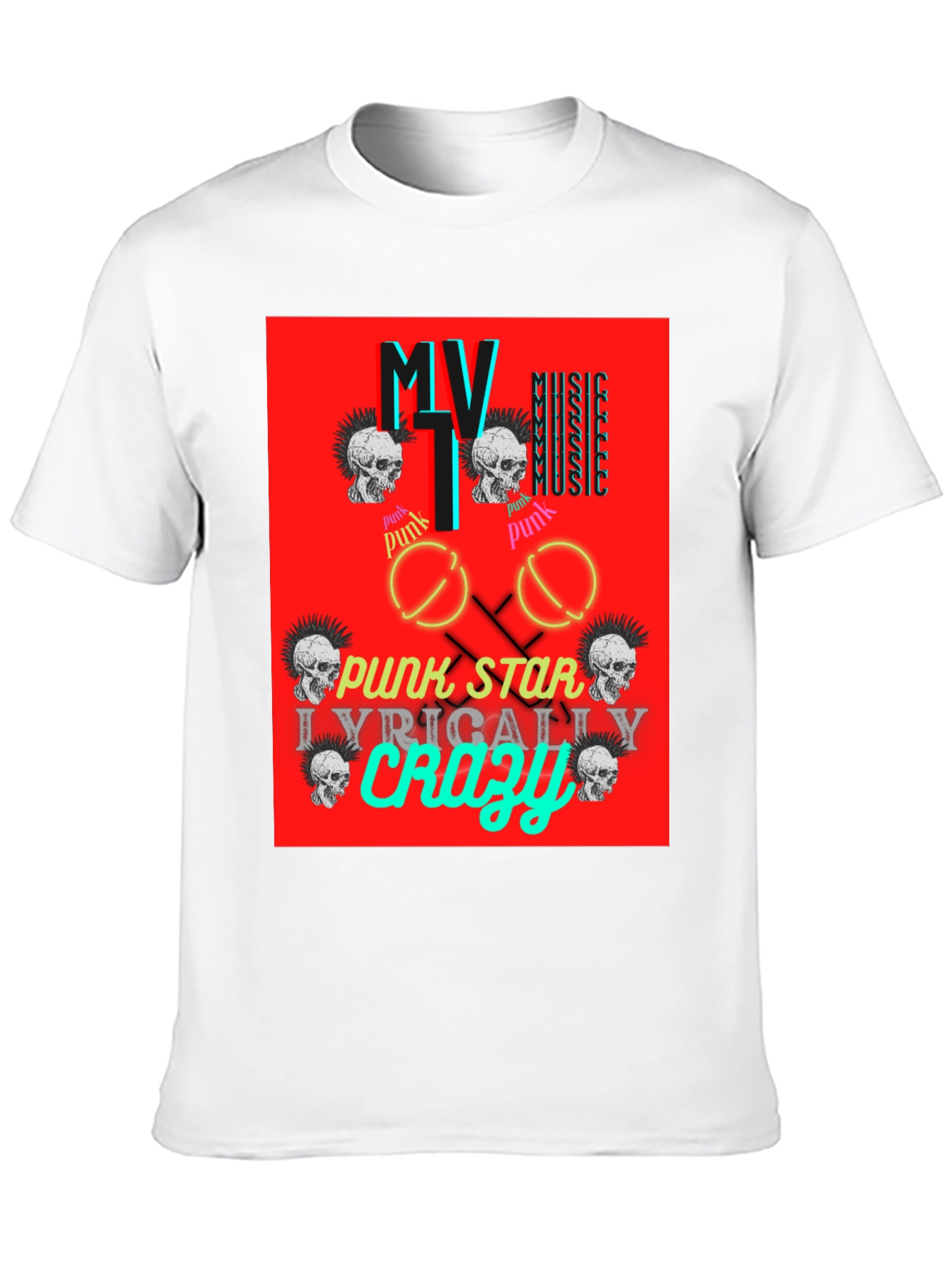 Punk Rock Skull T-Shirt