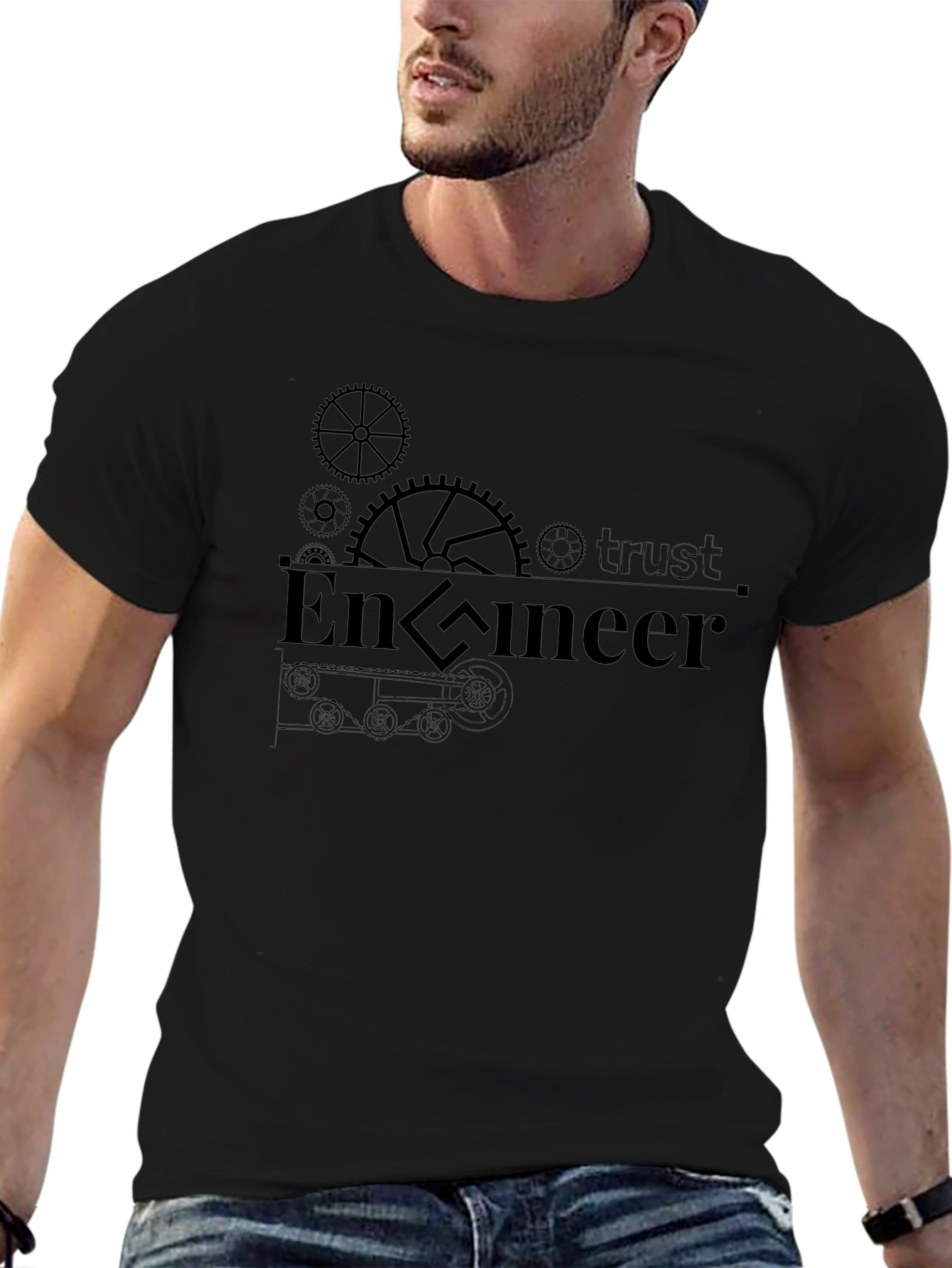 Trust Me Im An Engineer T-Shirt - Gears Design
