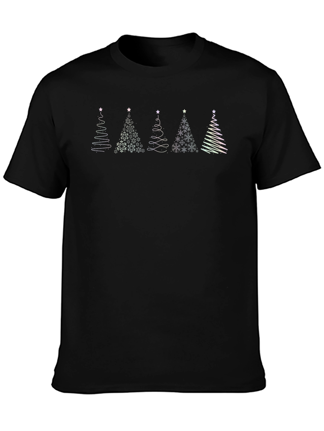 Festive Christmas Trees Graphic Tee