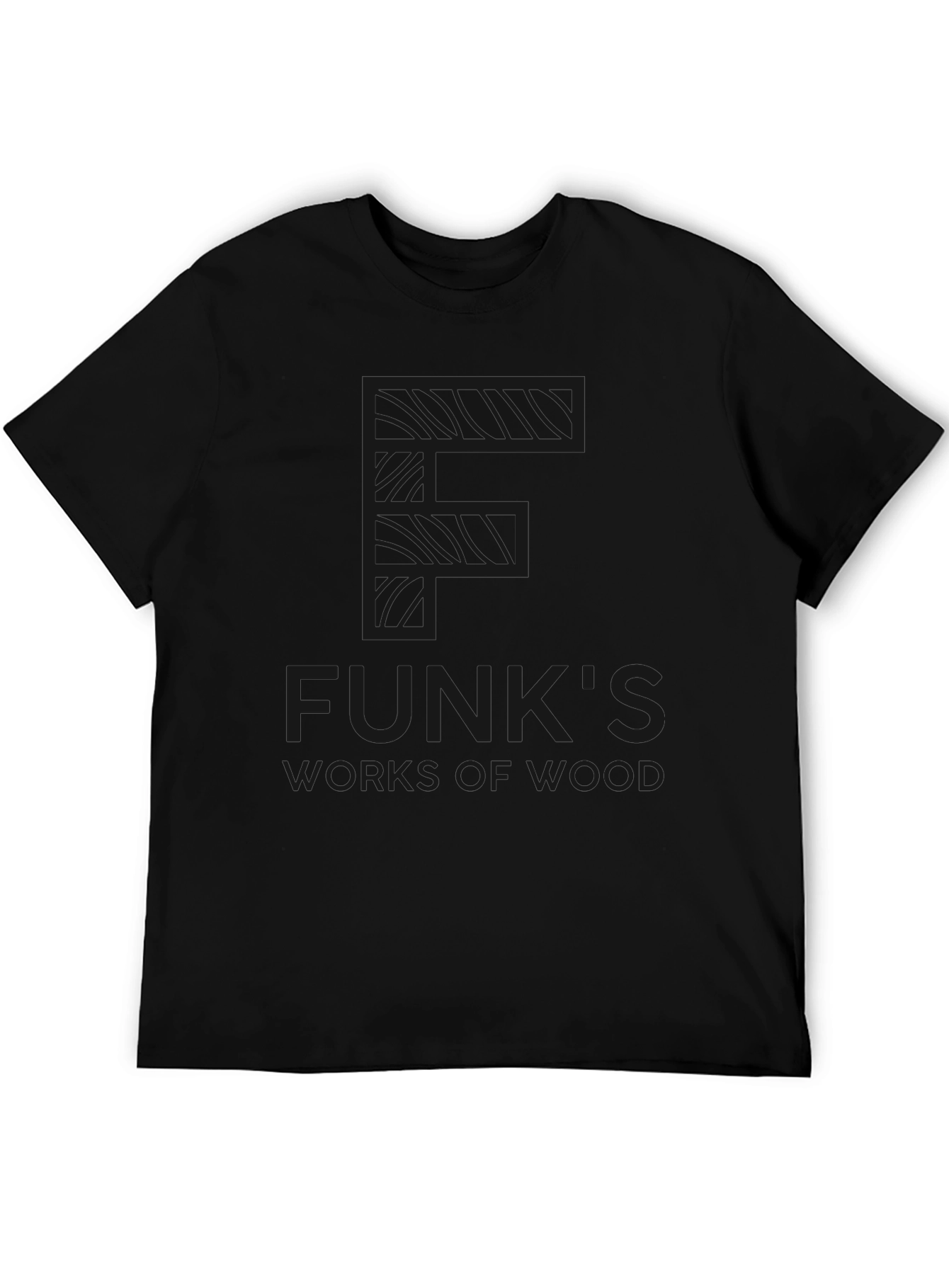 Funks Works of Wood Black Graphic T-Shirt