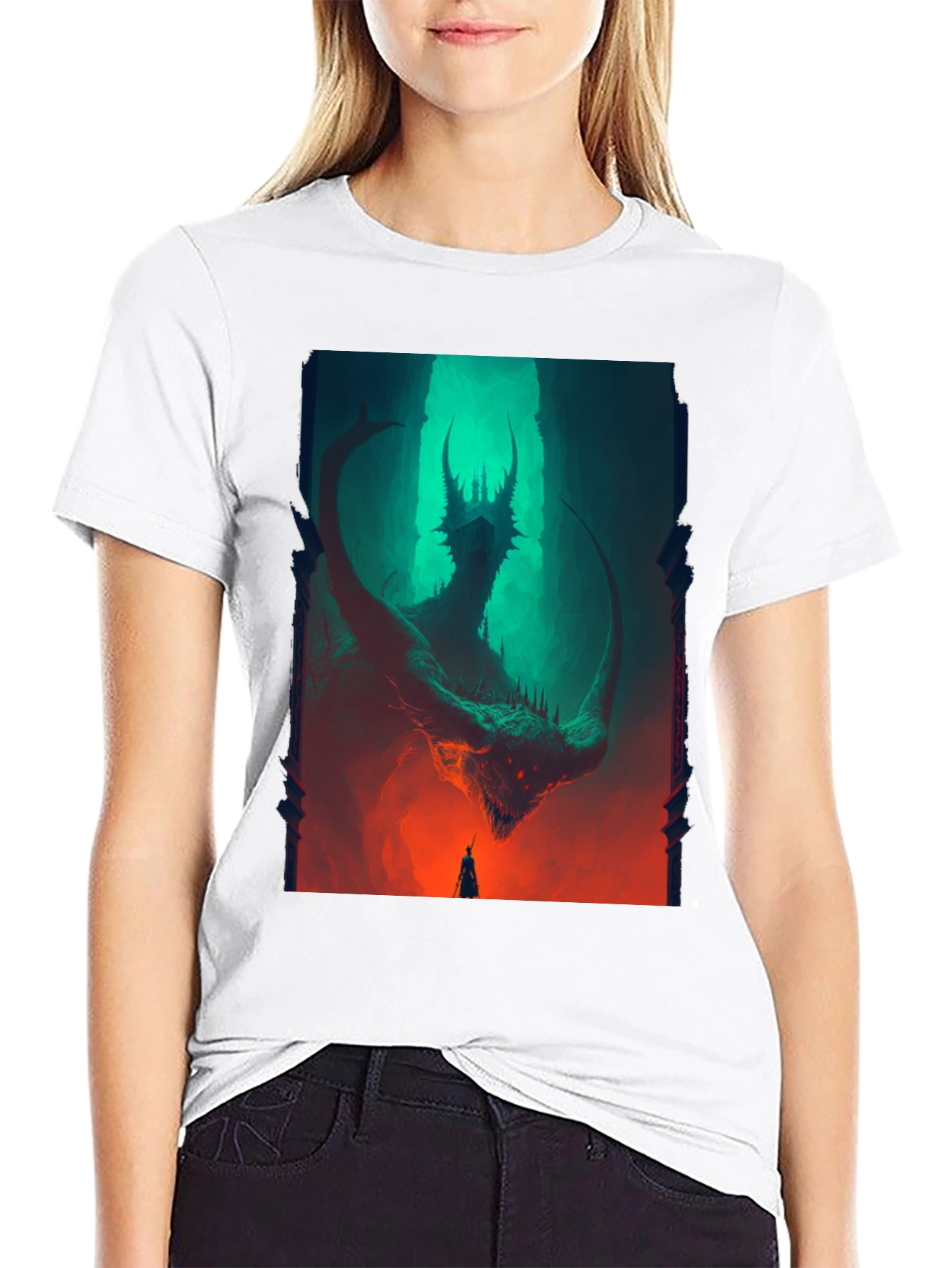 Dragon Graphic T-Shirt - Dark Fantasy Tee