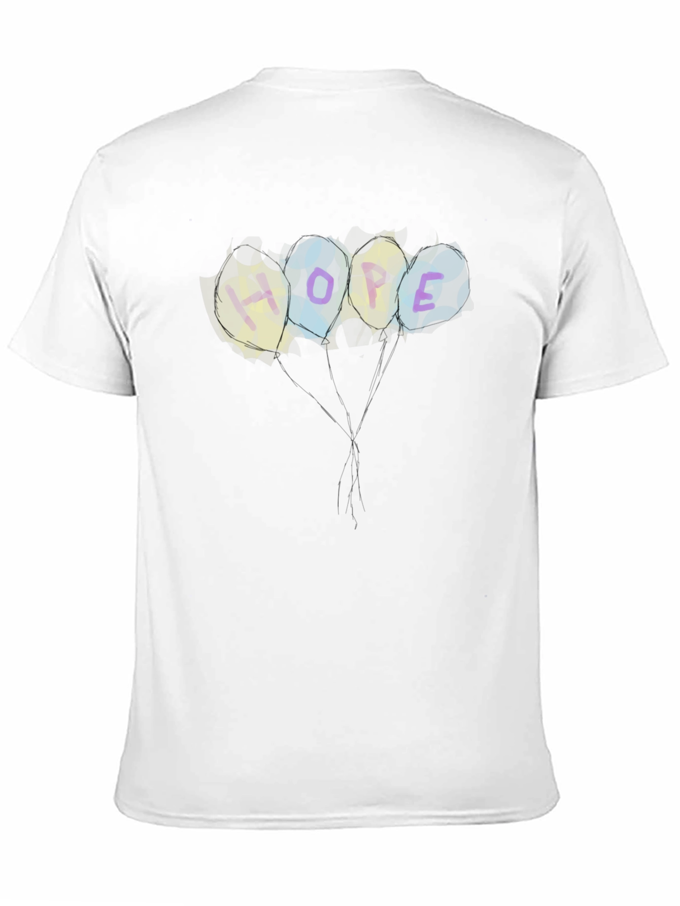 Hopeful Balloons T-Shirt - Mens Black Tee