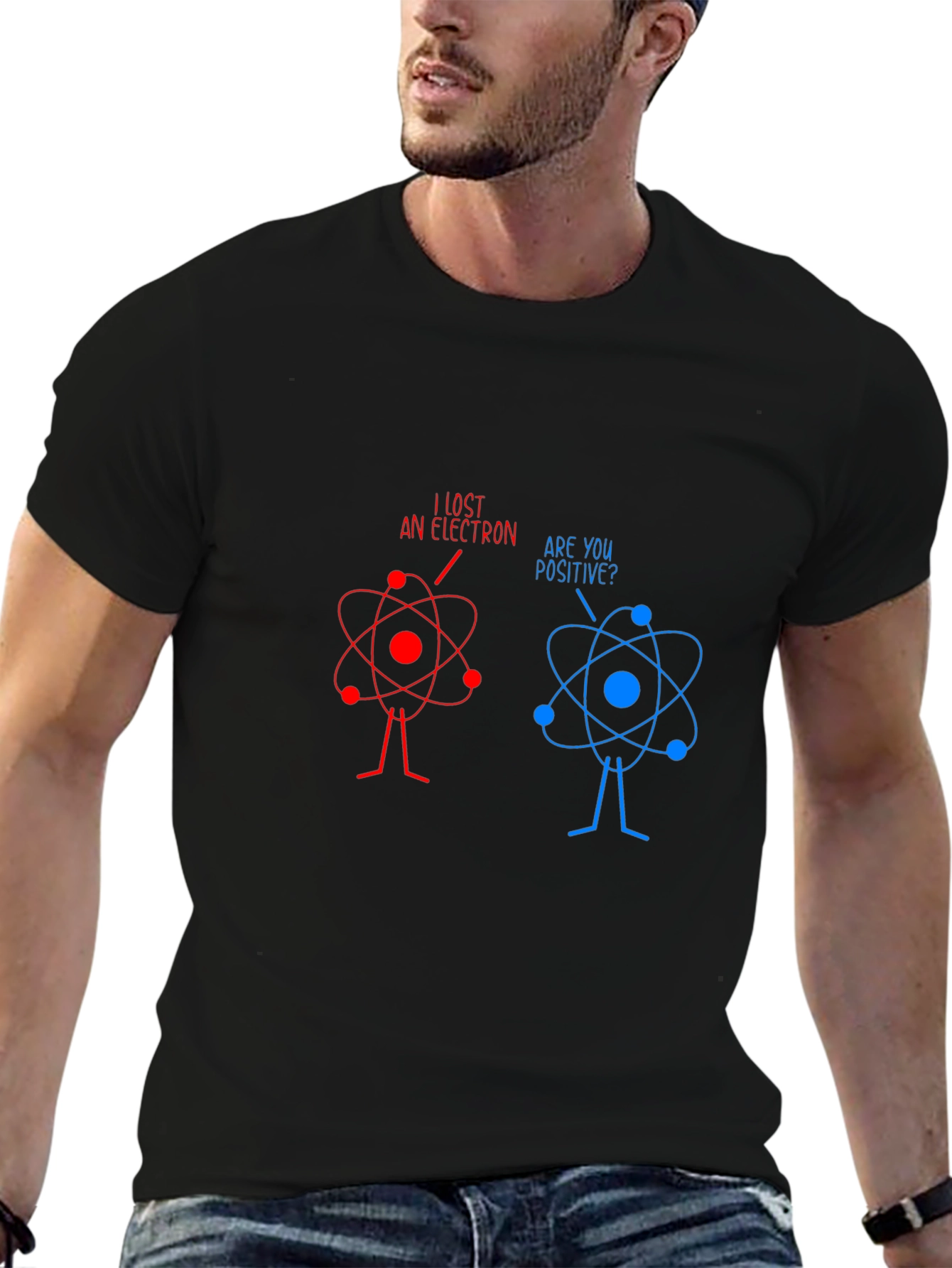 Funny Science Joke T-Shirt - Lost Electron Tee