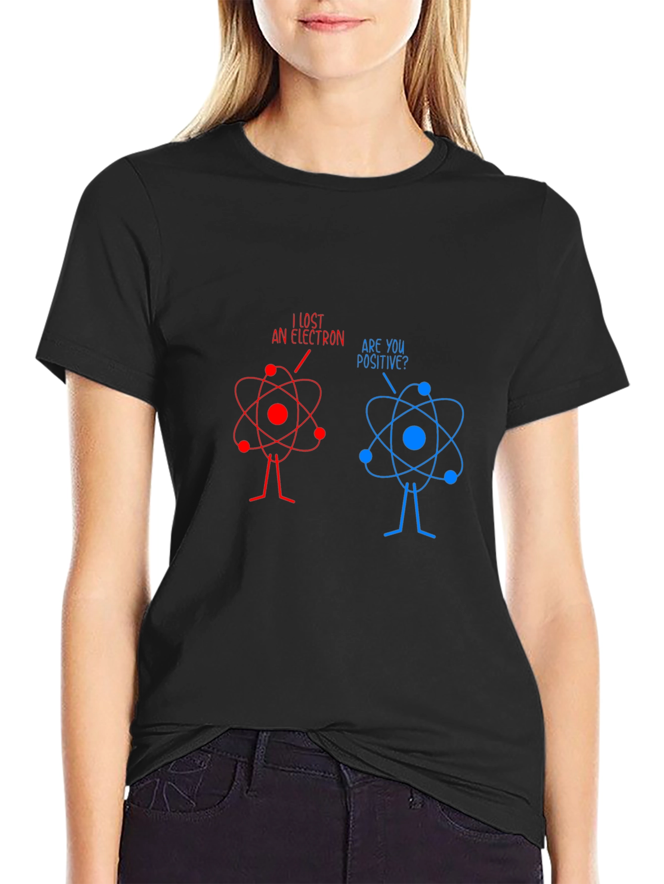 Funny Science Joke T-Shirt - Lost Electron Tee