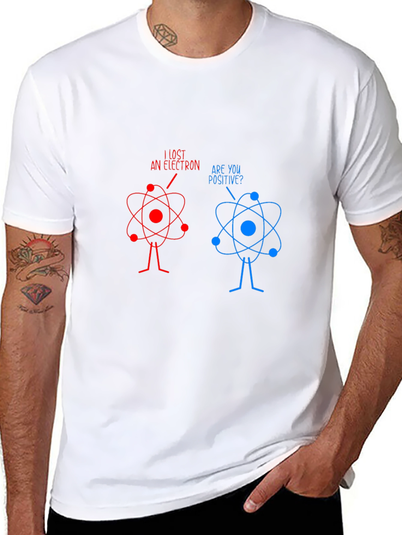 Funny Science Joke T-Shirt - Lost Electron Tee