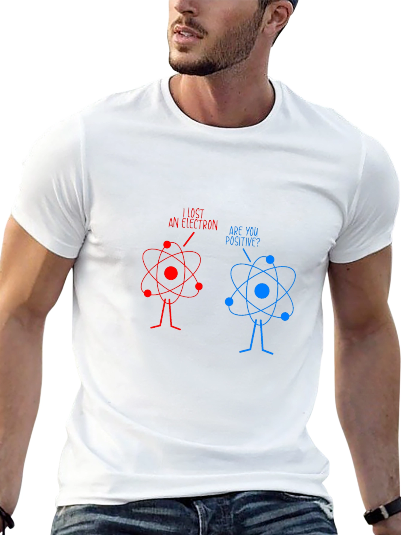 Funny Science Joke T-Shirt - Lost Electron Tee