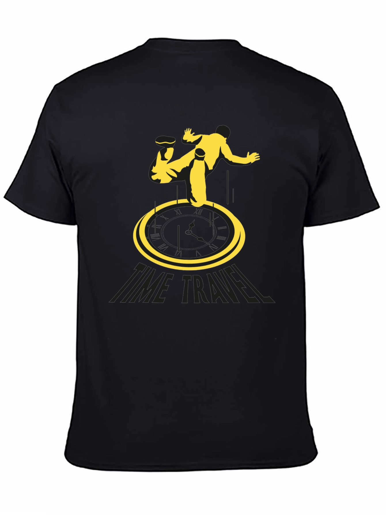 Time Travel Black T-Shirt