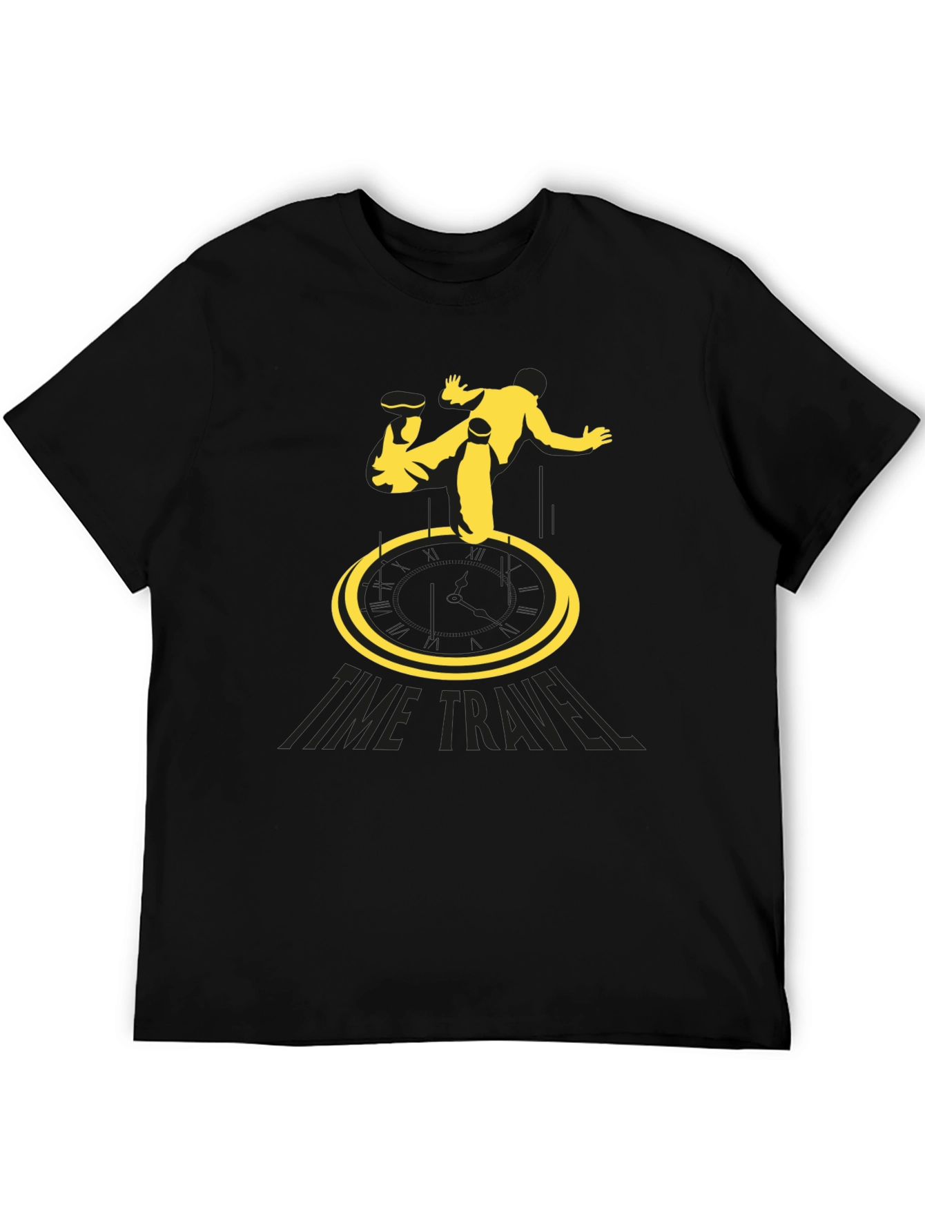 Time Travel Black T-Shirt