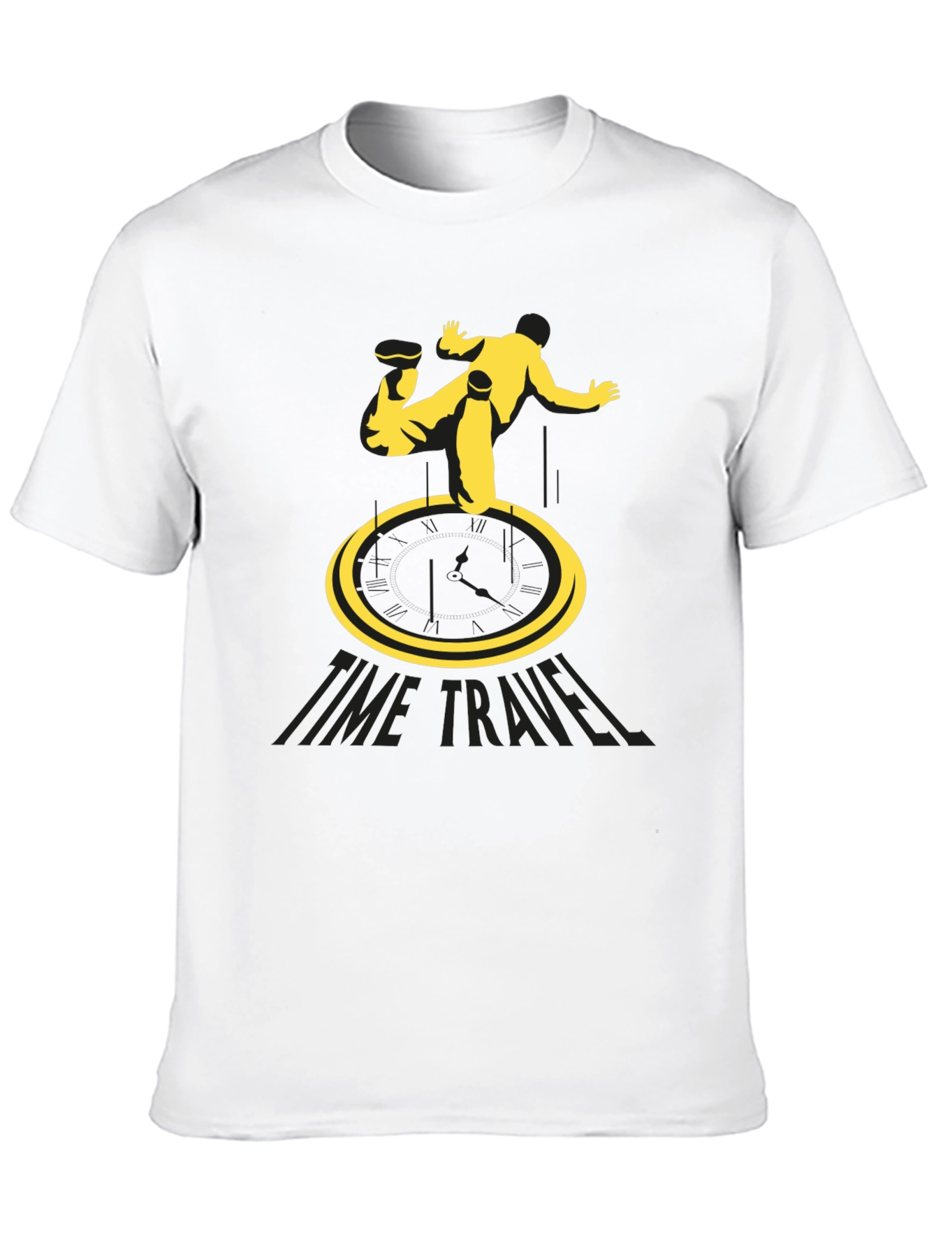 Time Travel Black T-Shirt