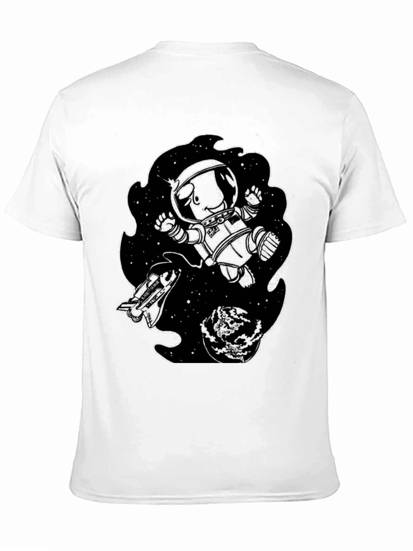 Astronaut in Space Graphic Tee - Black