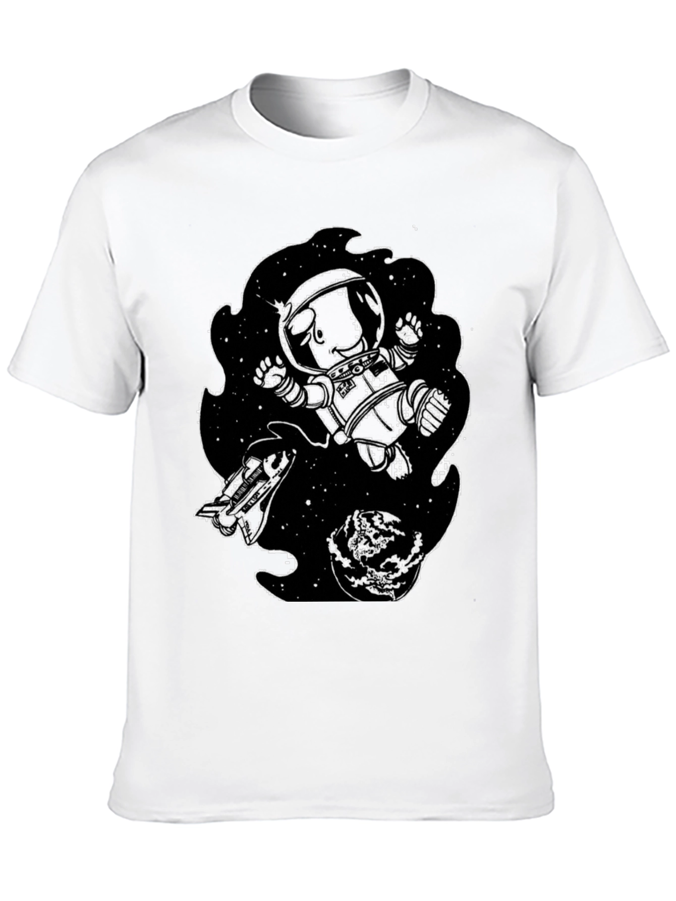 Astronaut in Space Graphic Tee - Black