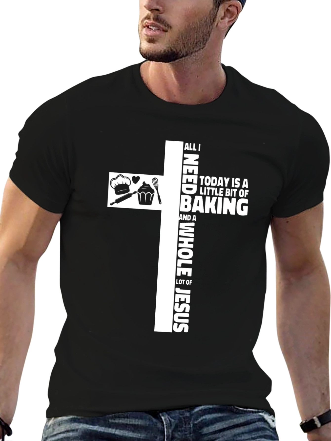 Baking & Jesus Graphic Tee | Christian T-Shirt