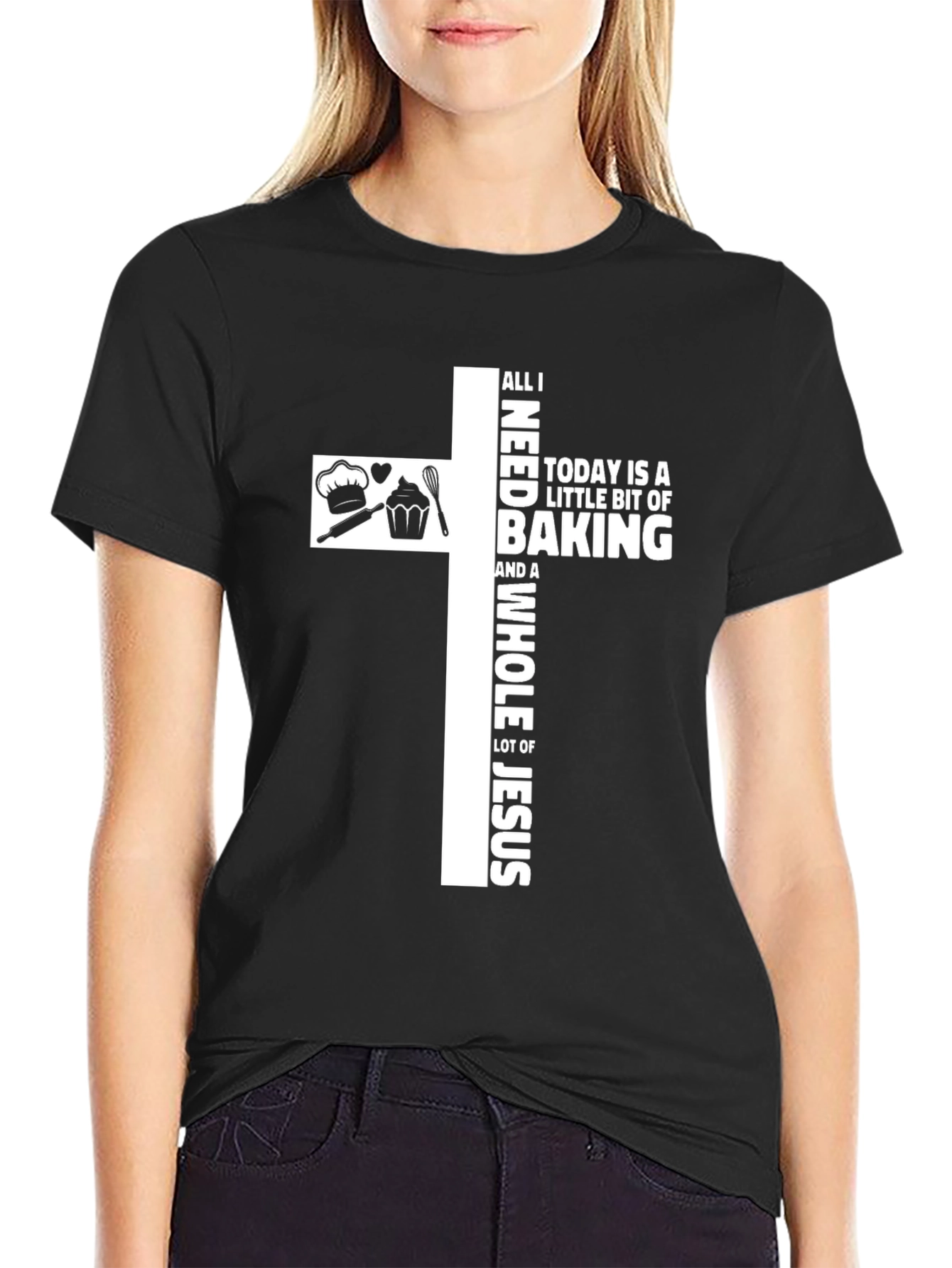 Baking & Jesus Graphic Tee | Christian T-Shirt
