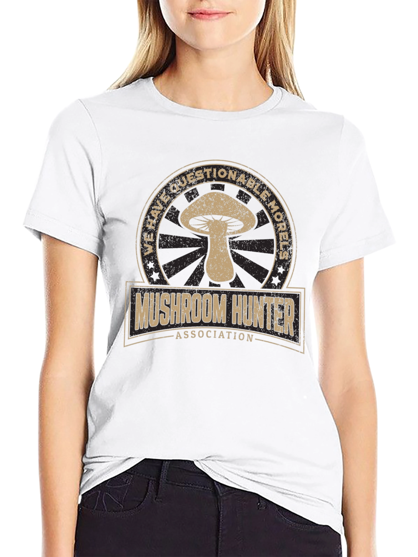 Mushroom Hunter Tee - Questionable Morels Graphic T-Shirt